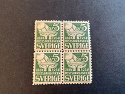 Postsparbanken facit 238 C postfriskt 4-block