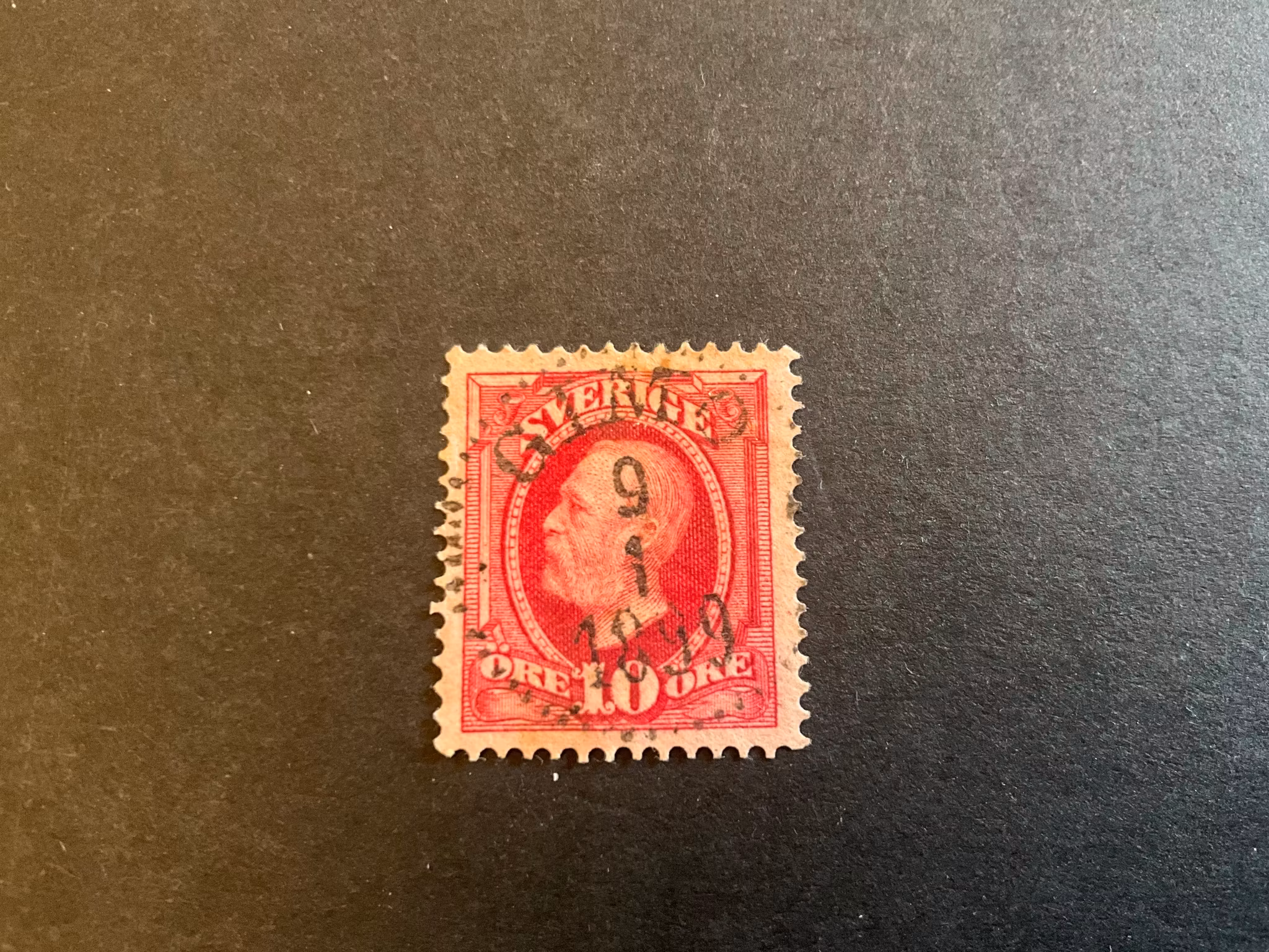 Oscar II facit 54 lyxstämplat GIMO