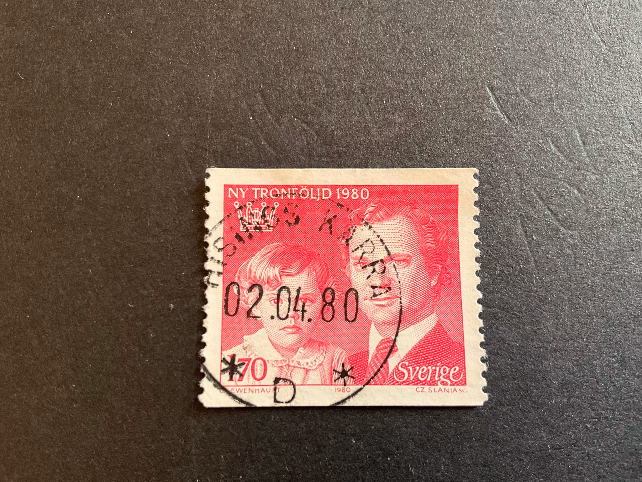 Ny tronföljd facit 1119 praktstämplat HISINGS KÄRRA