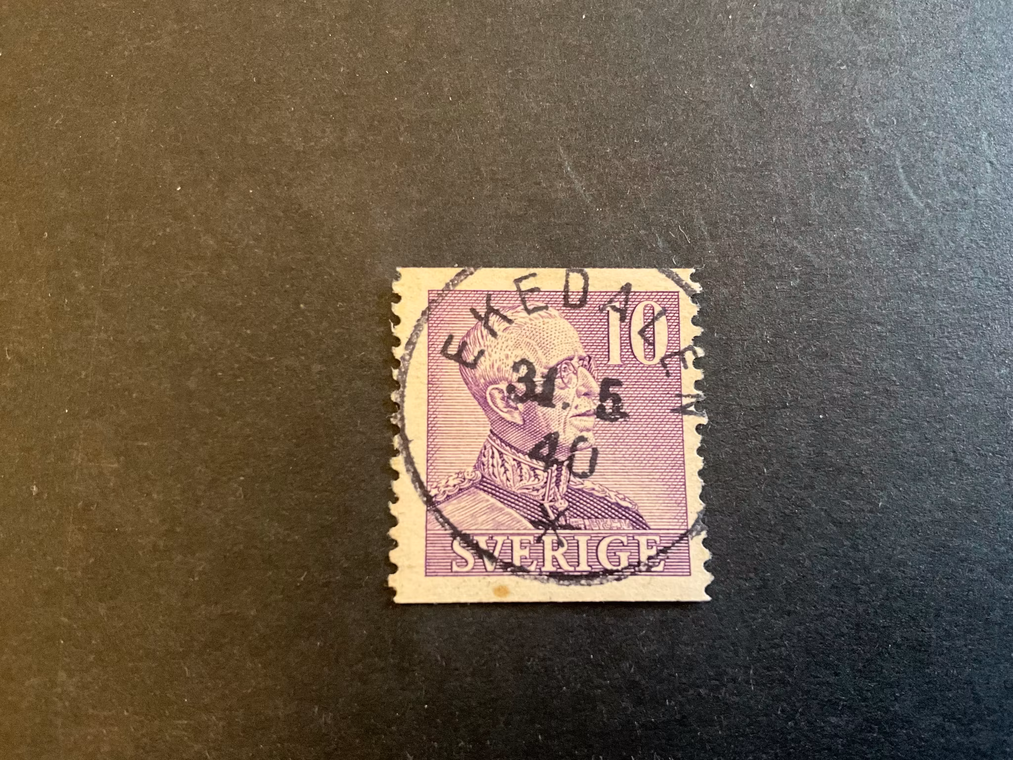 Gustaf V facit 273 A praktstämplat EKEDALEN