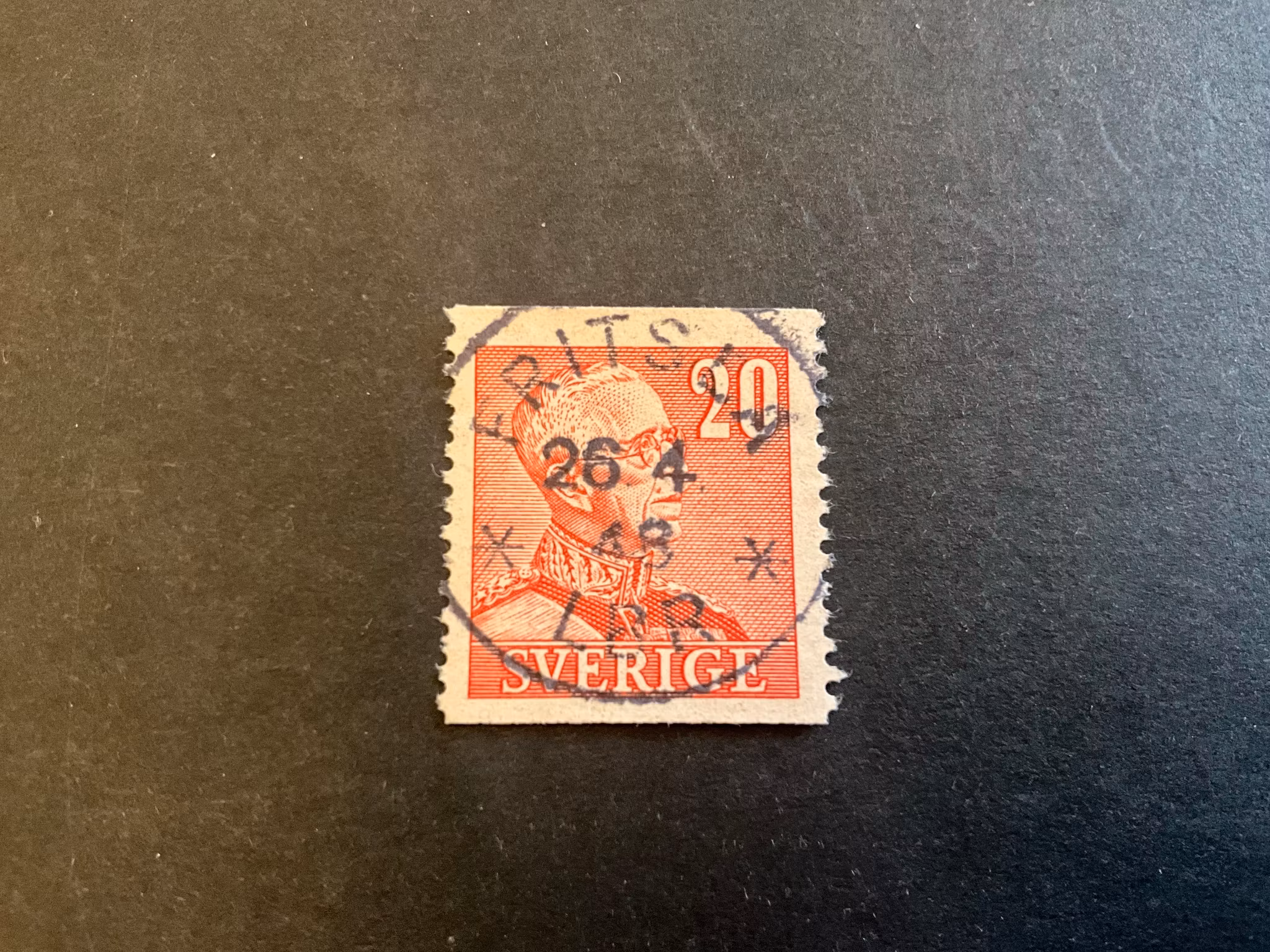 Gustaf V facit 276 A prakt/lyxstämplat FRITSLA *LBR*