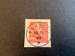 Gustaf V facit 276 A lyxstämplat på klipp FORSVIK