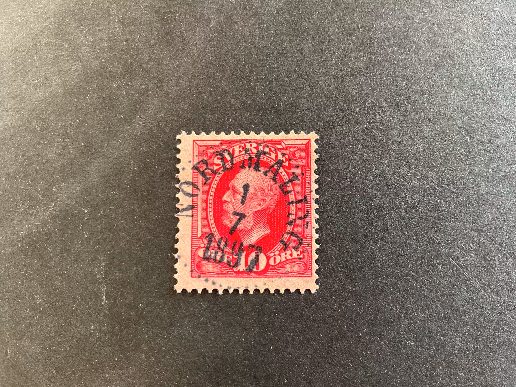Oscar II facit 54 praktstämplat NORDMALING