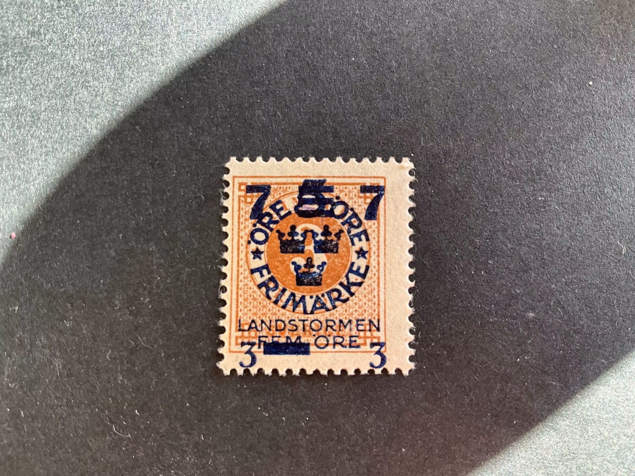 Landstormen III facit 127 cc postfriskt märke