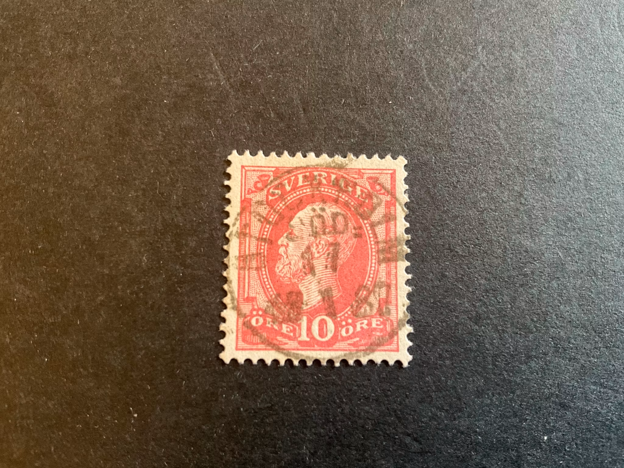 Oscar II facit 45 lyxstämplat STOCKHOLM SÖD