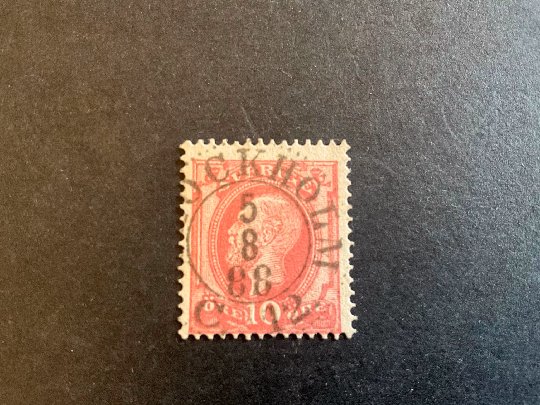 Oscar II facit 45 praktstämplat STOCKHOLM C 12