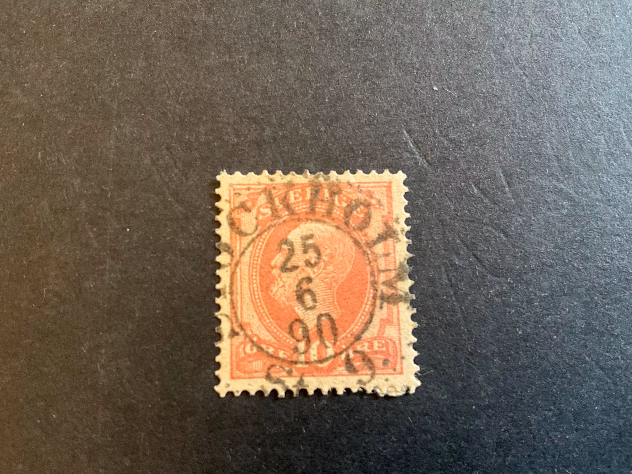 Oscar II facit 45 praktstämplat STOCKHOLM ST 9