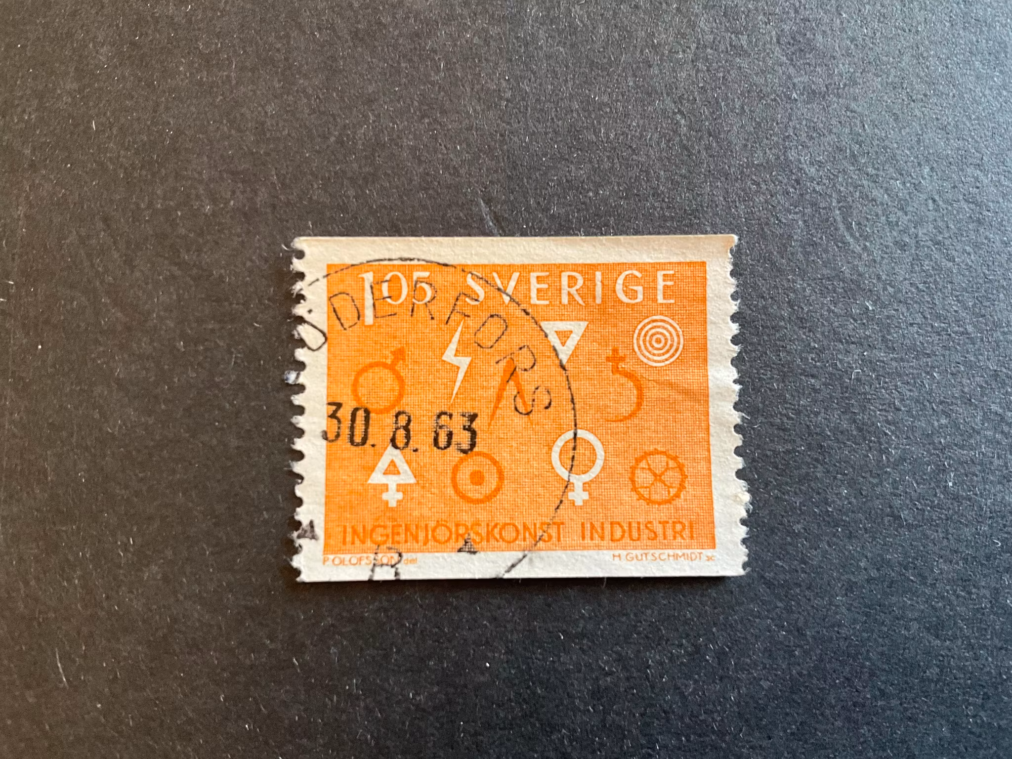 Industri och ingenjörskonst facit 547 stämplat märke