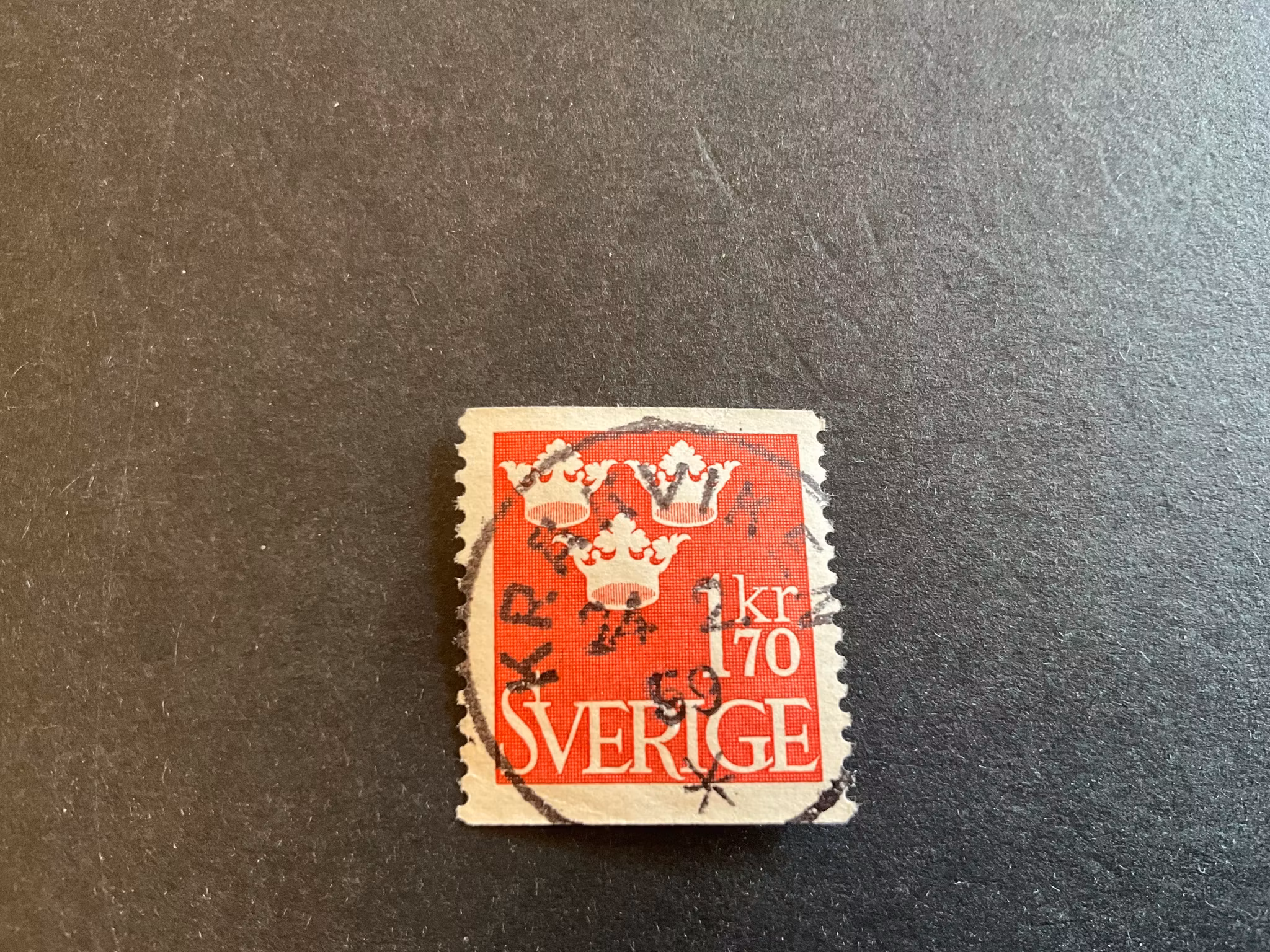 Tre kronor facit 304 praktstämplat KRÅKVIKEN