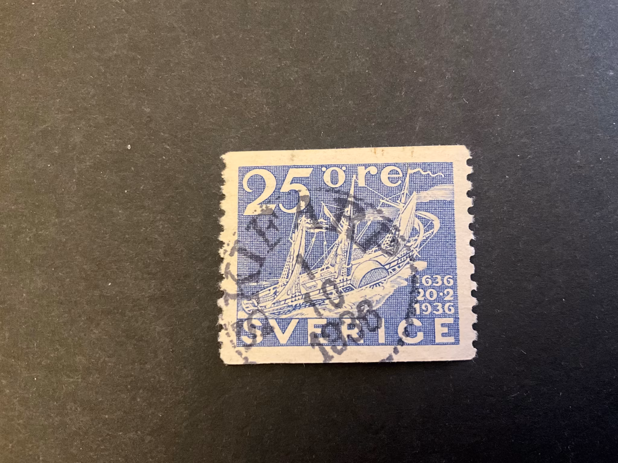 Postverket facit 250 praktstämplat SKIFARP