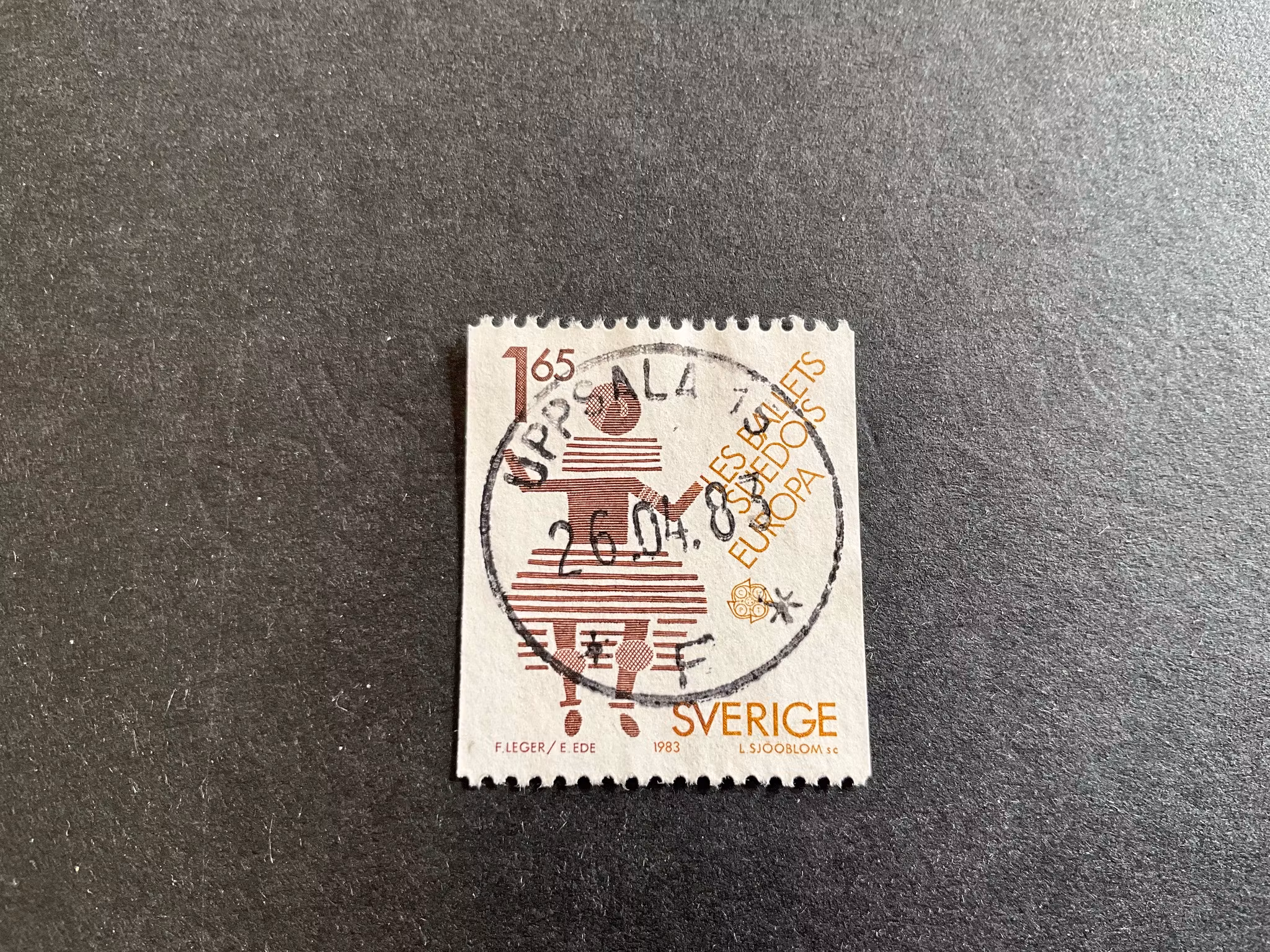 Europa XII facit 1254 praktstämplat UPPSALA 15