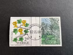 Botaniska trädgårdar facit 1473 G lyxstämplat guttepar SANDVIKEN 1