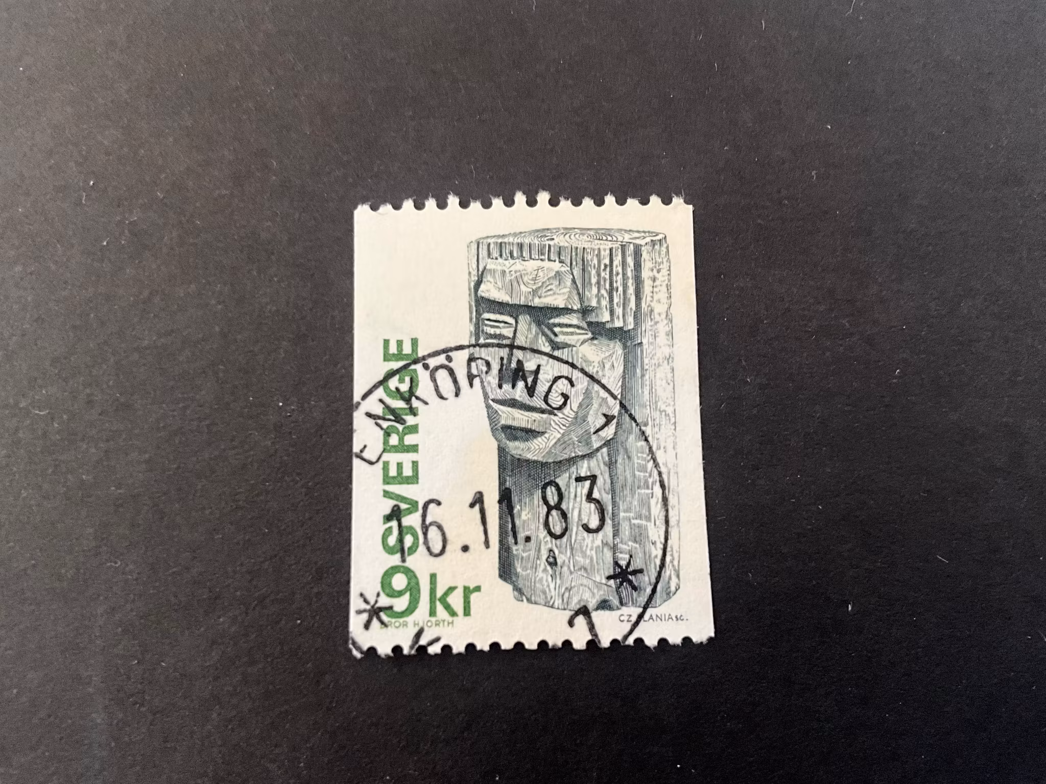 Flickhuvud facit 975 praktstämplat ENKÖPING 1