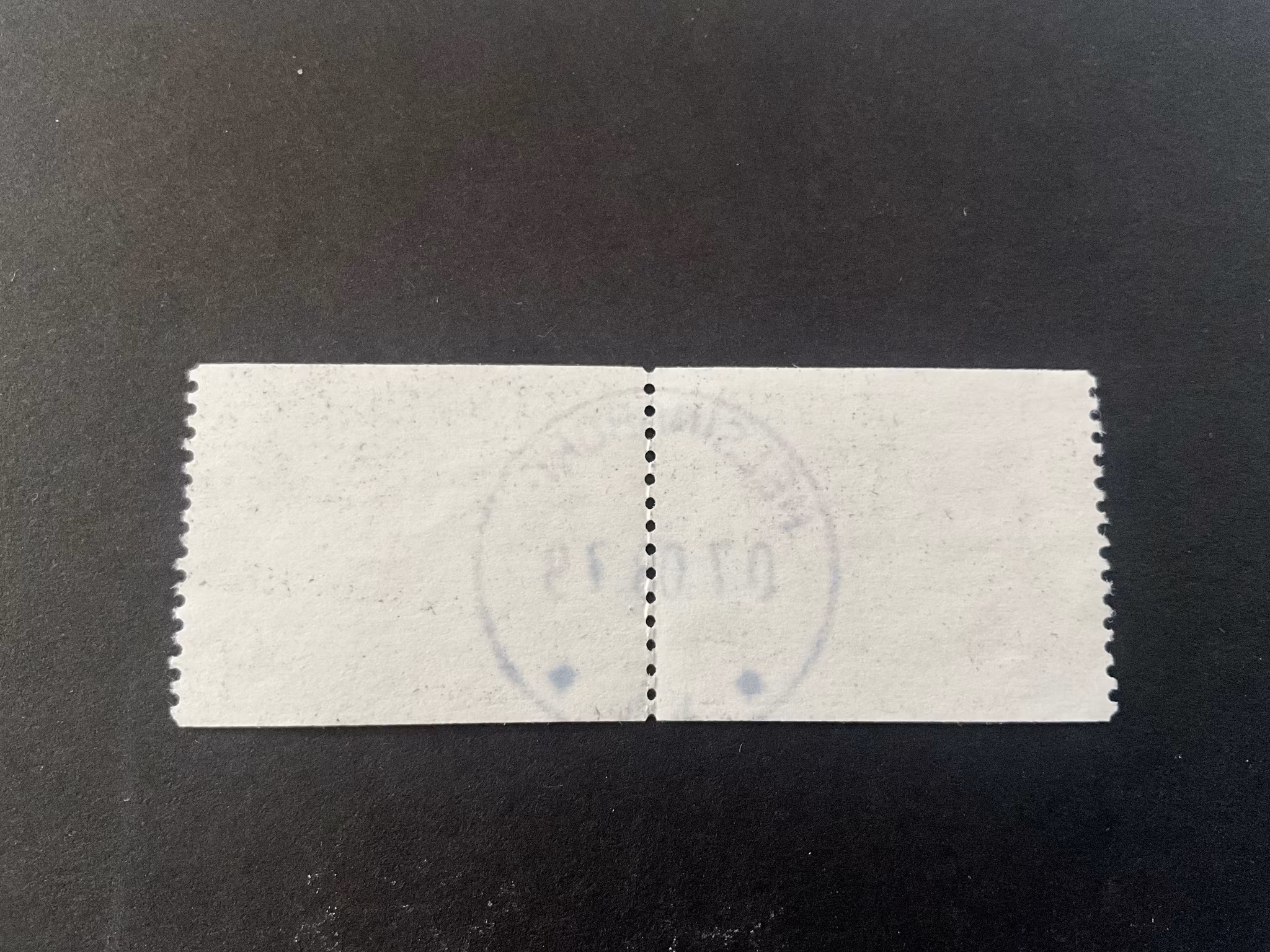 Dryckeshorn facit 973 lyxstämplat 2+2-sidigt par HELSINGBORG
