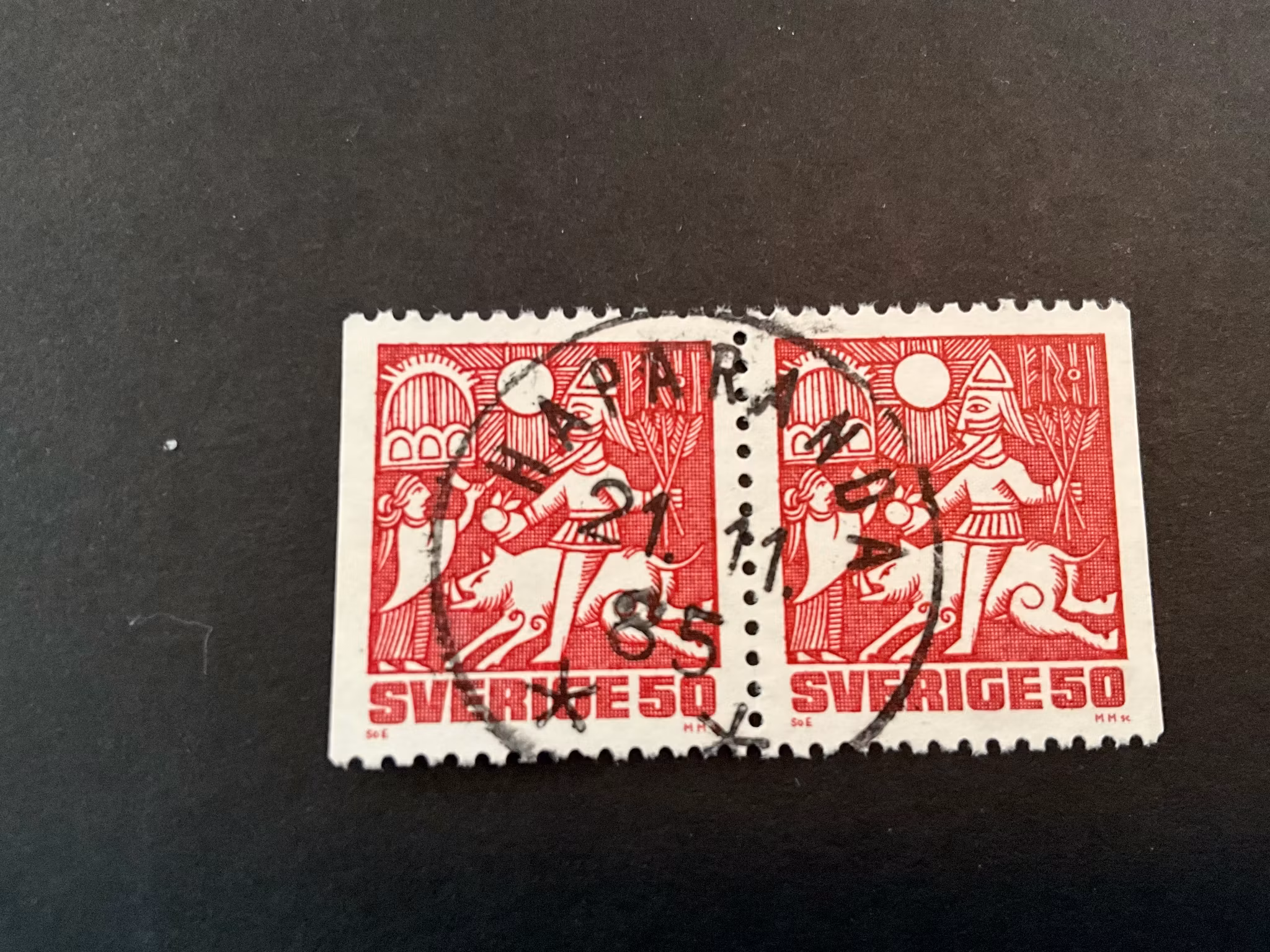 Fornnordisk mytologi facit 1154 BB praktstämplat HAPARANDA