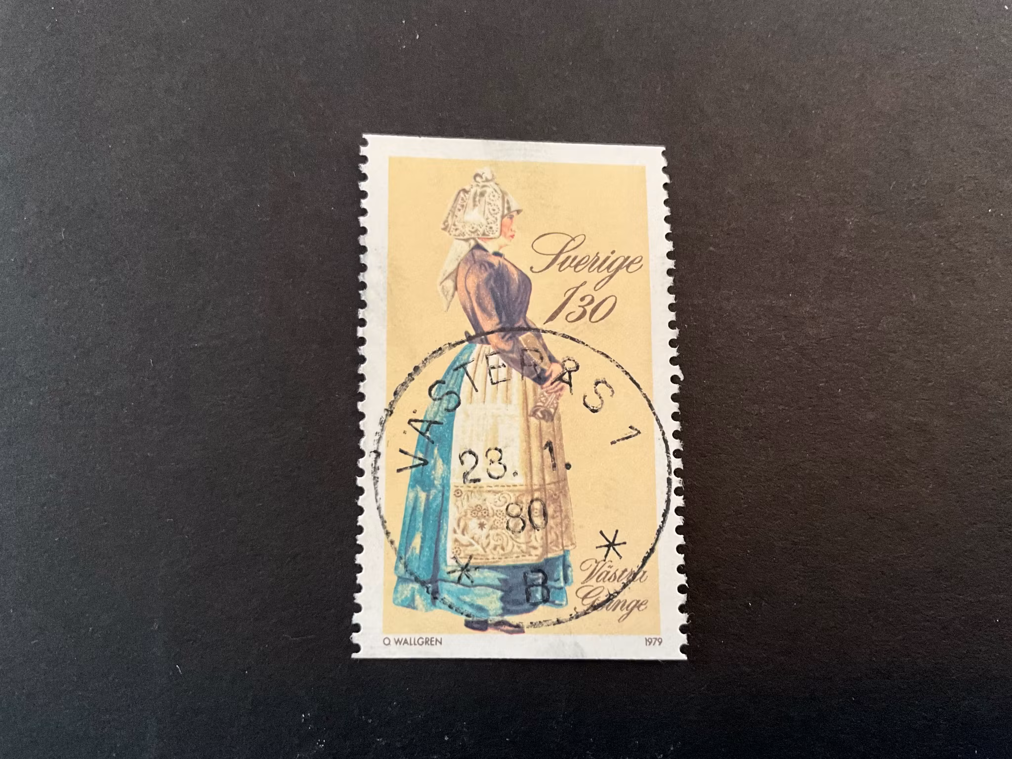 Folkdräkter facit 1108 praktstämplat VÄSTERÅS 1