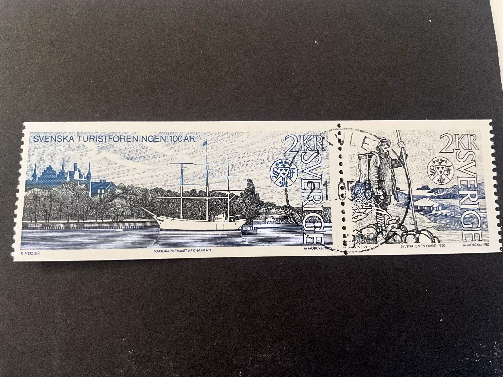 Svenska turistföreningen 100 år facit 1352 SX2 lyxstämplat GÄVLE