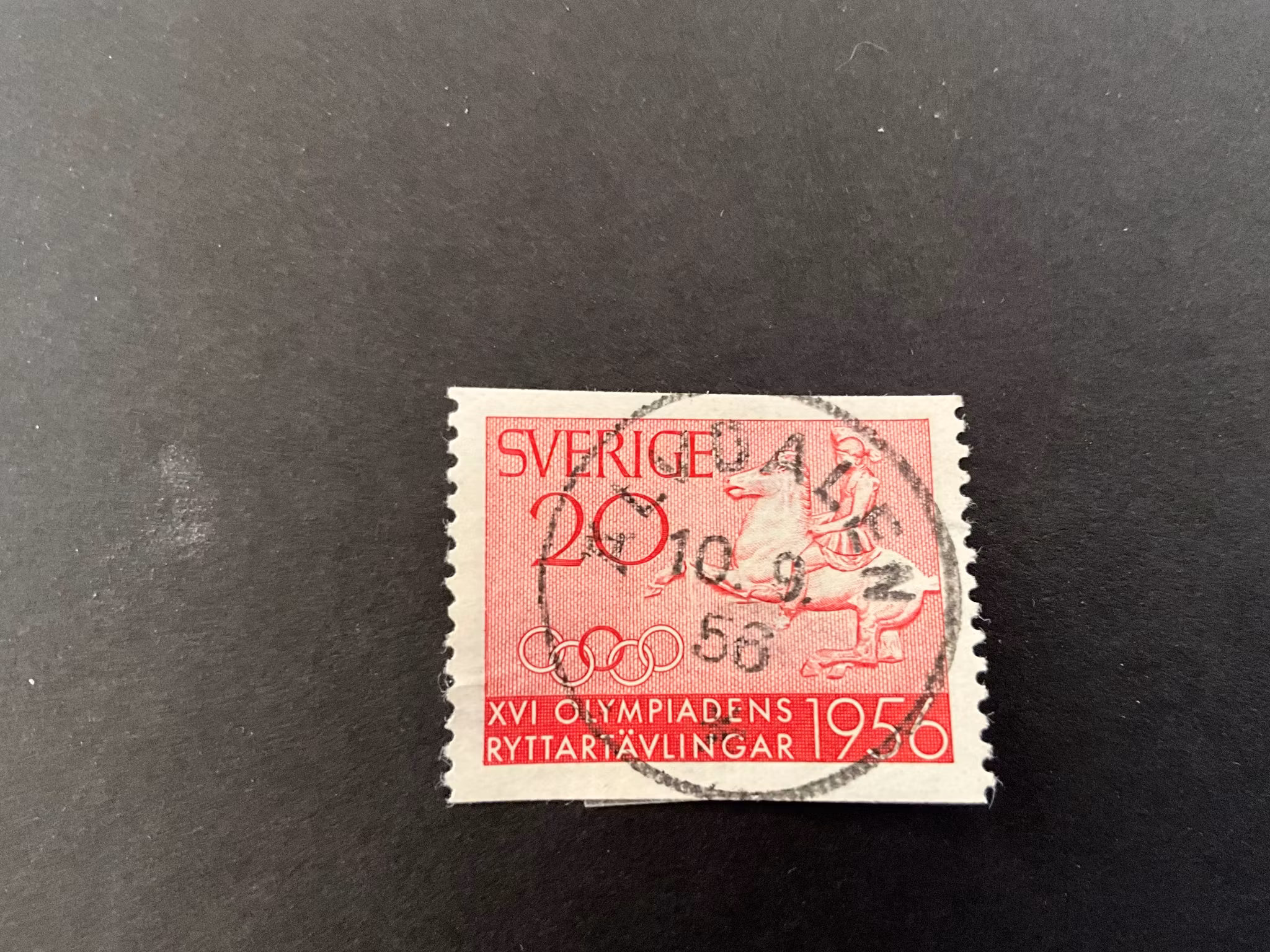 Ryttarolympiaden facit 478 A praktstämplat ÄLVDALEN