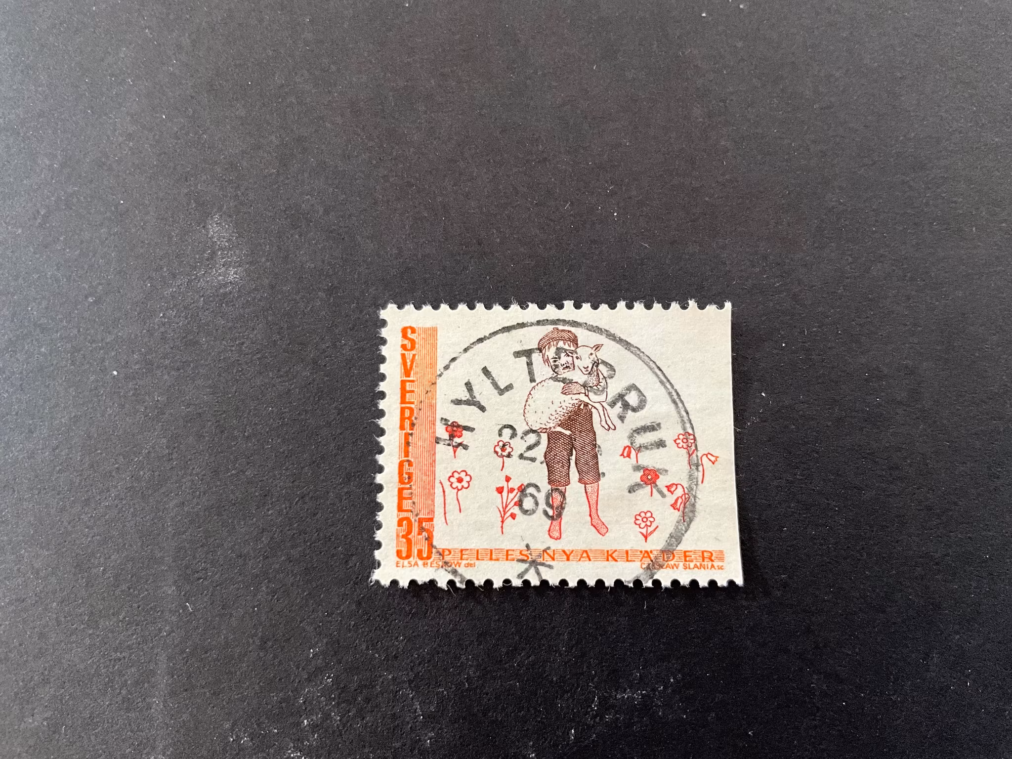 Svenska sagor facit 674 B2 praktstämplat HYLTEBRUK