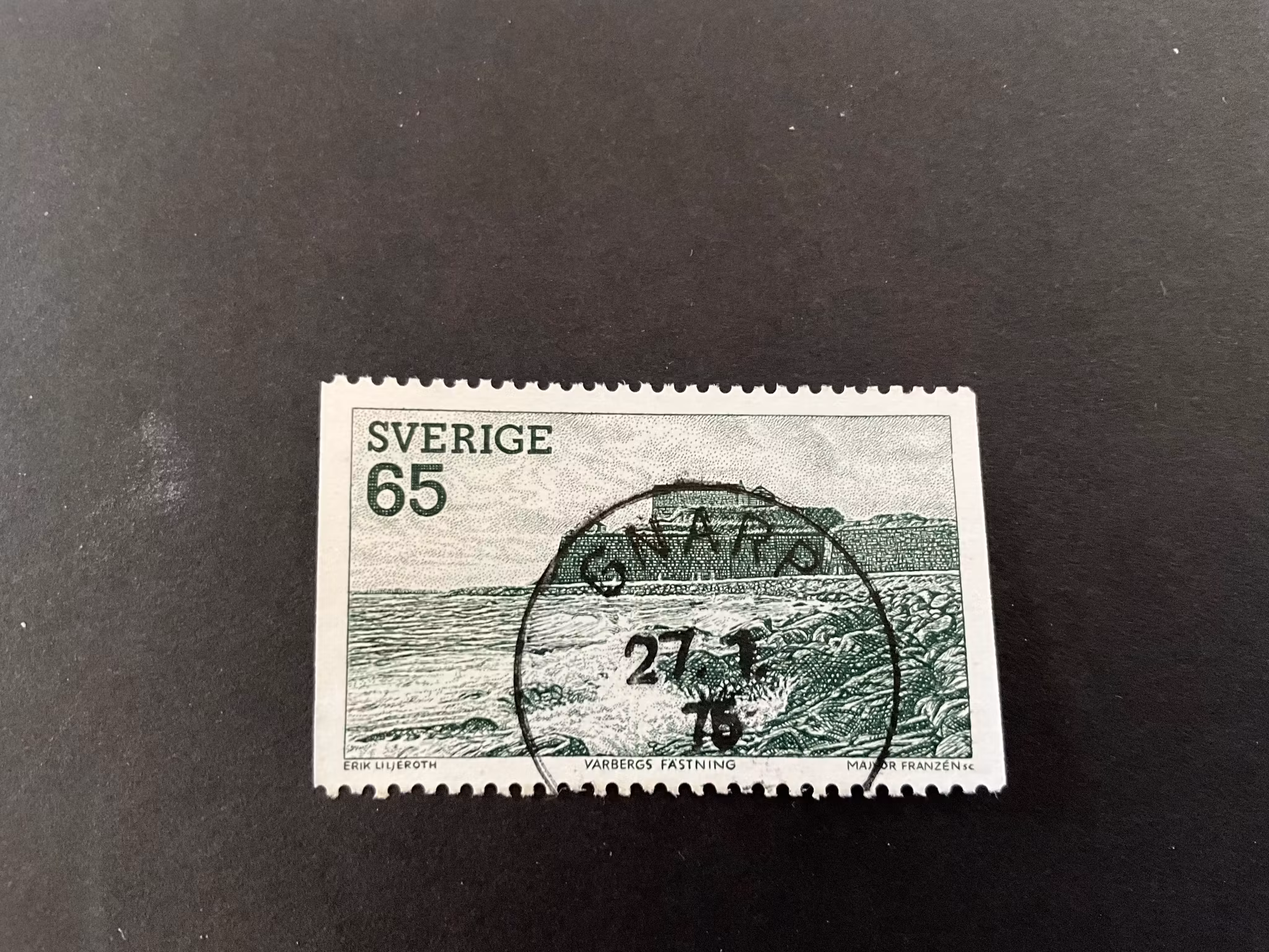 Västkust facit 876 praktstämplat GNARP