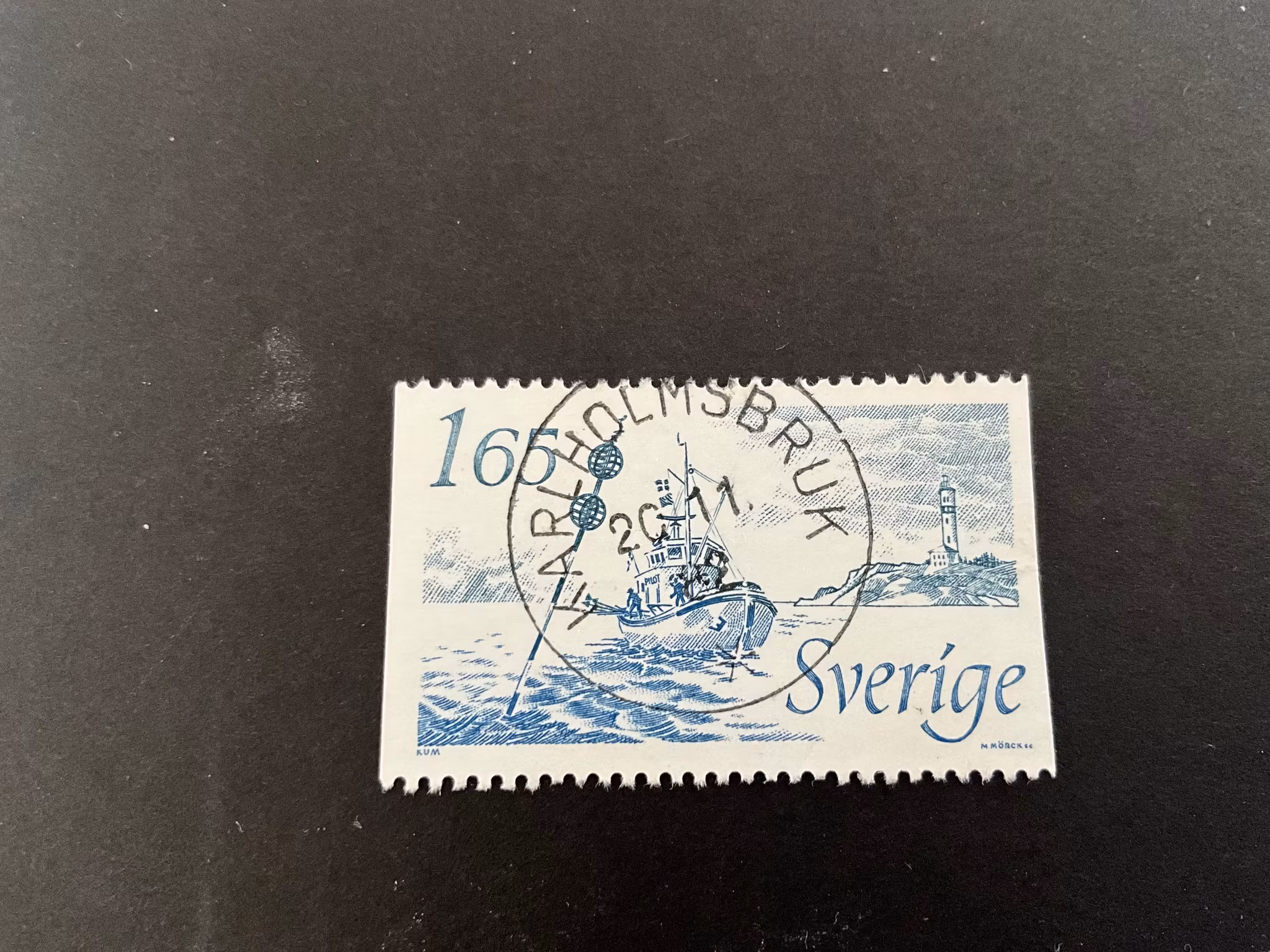 Nya sjömärken facit 1217 praktstämplat KARLHOLMSBRUK