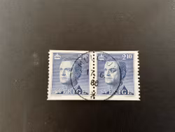 Carl XVI Gustaf tysp III facit 1386 praktstämplat 2+2-sidigt oar MULLSJÖ