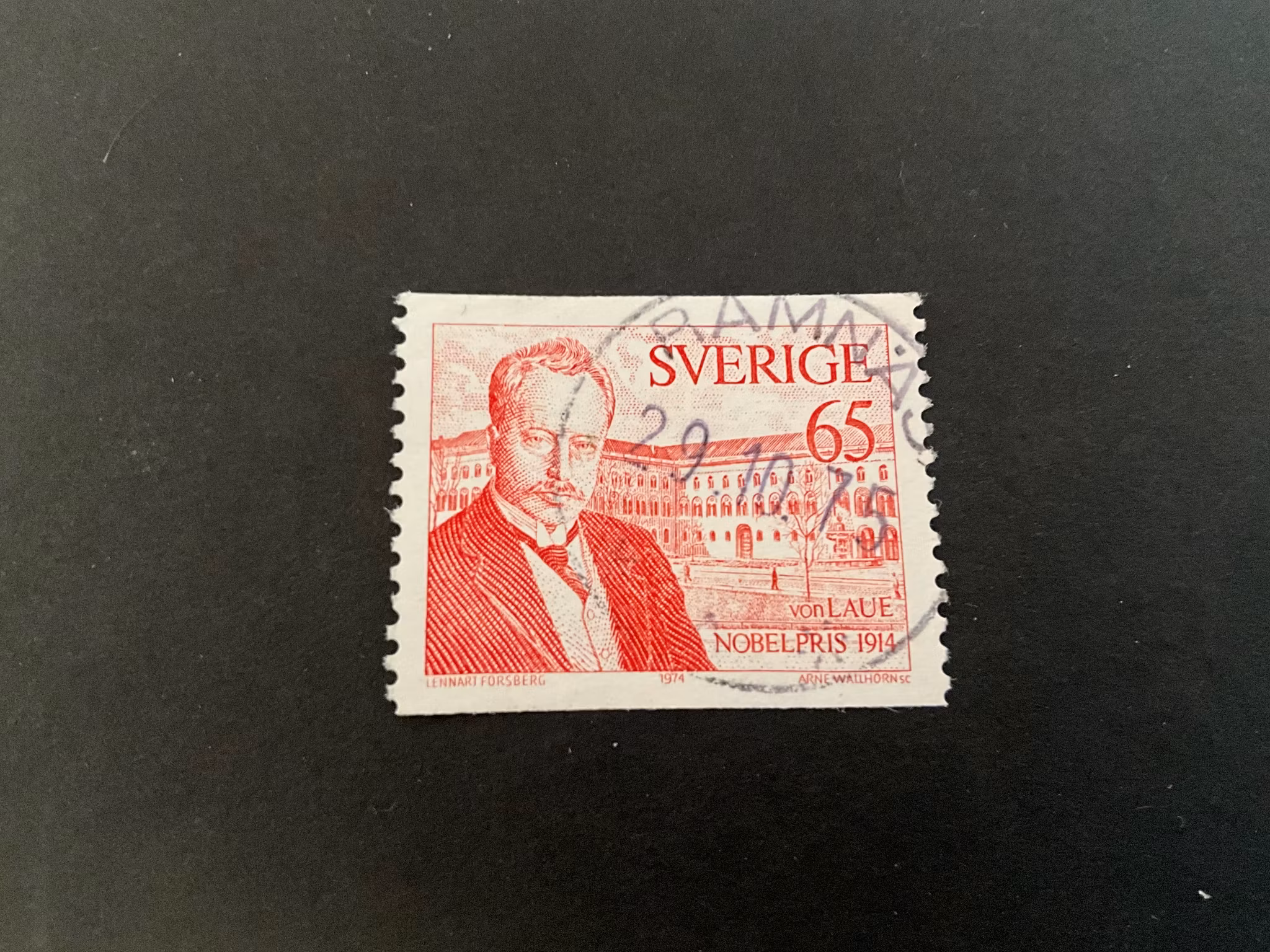 Nobelpris 1914 facit 903 praktstämplat RAMNÄS , blå stämpel