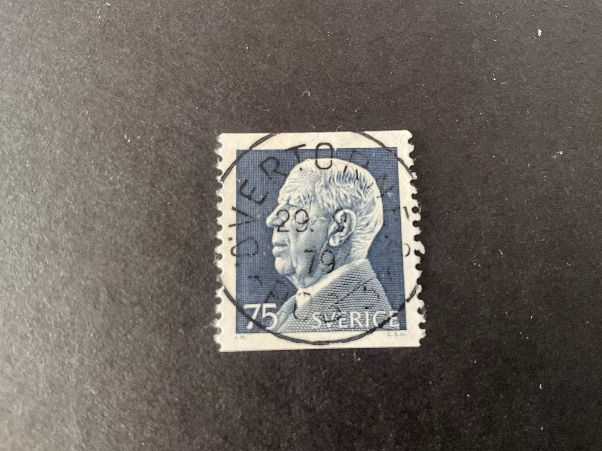 Gustaf VI Adolf facit 796 A lyxstämplat ÖVERTORNEÅ