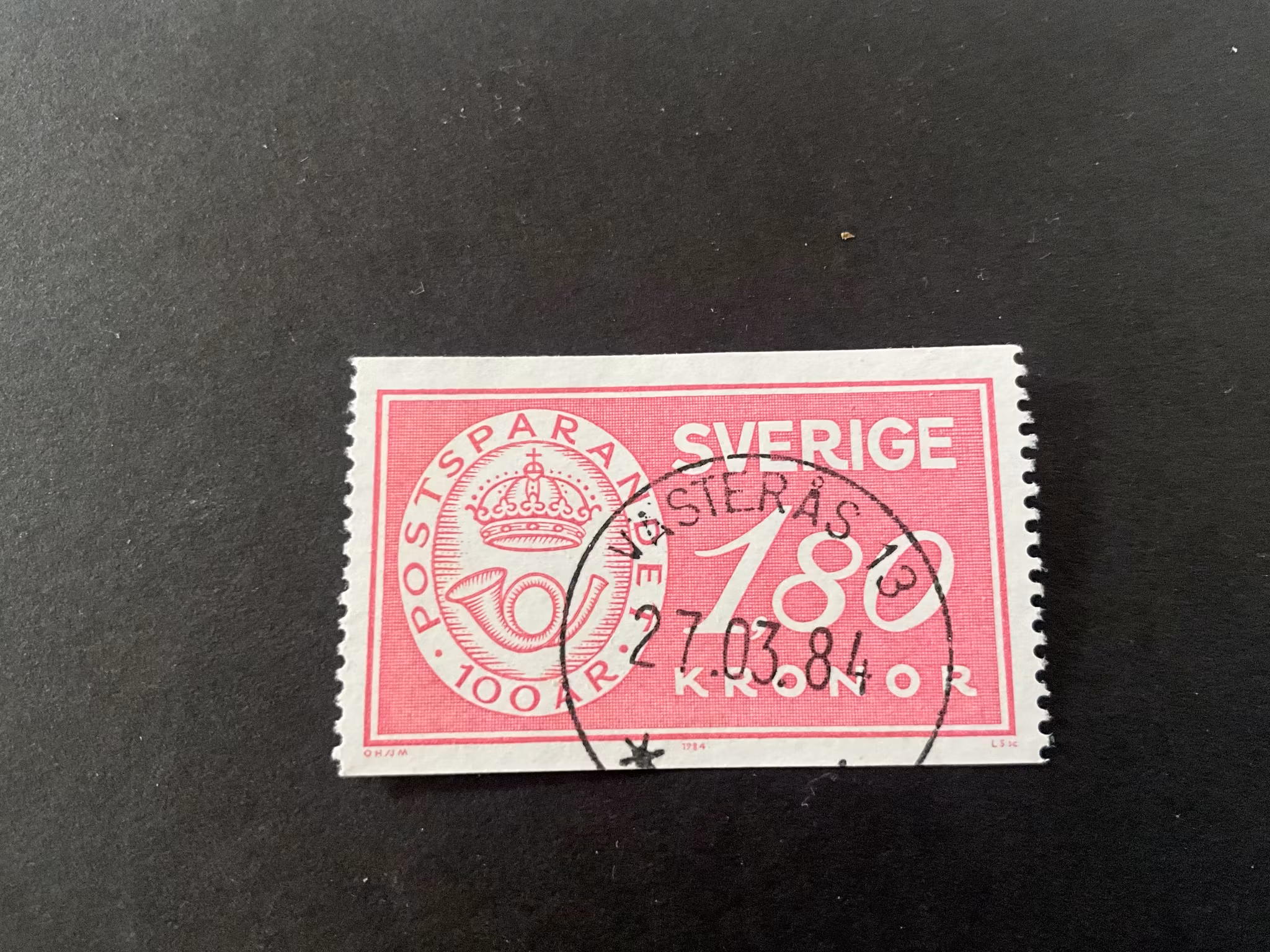 Postsparandet 100 år facit 1286 praktstämplat VÄSTERÅS 13