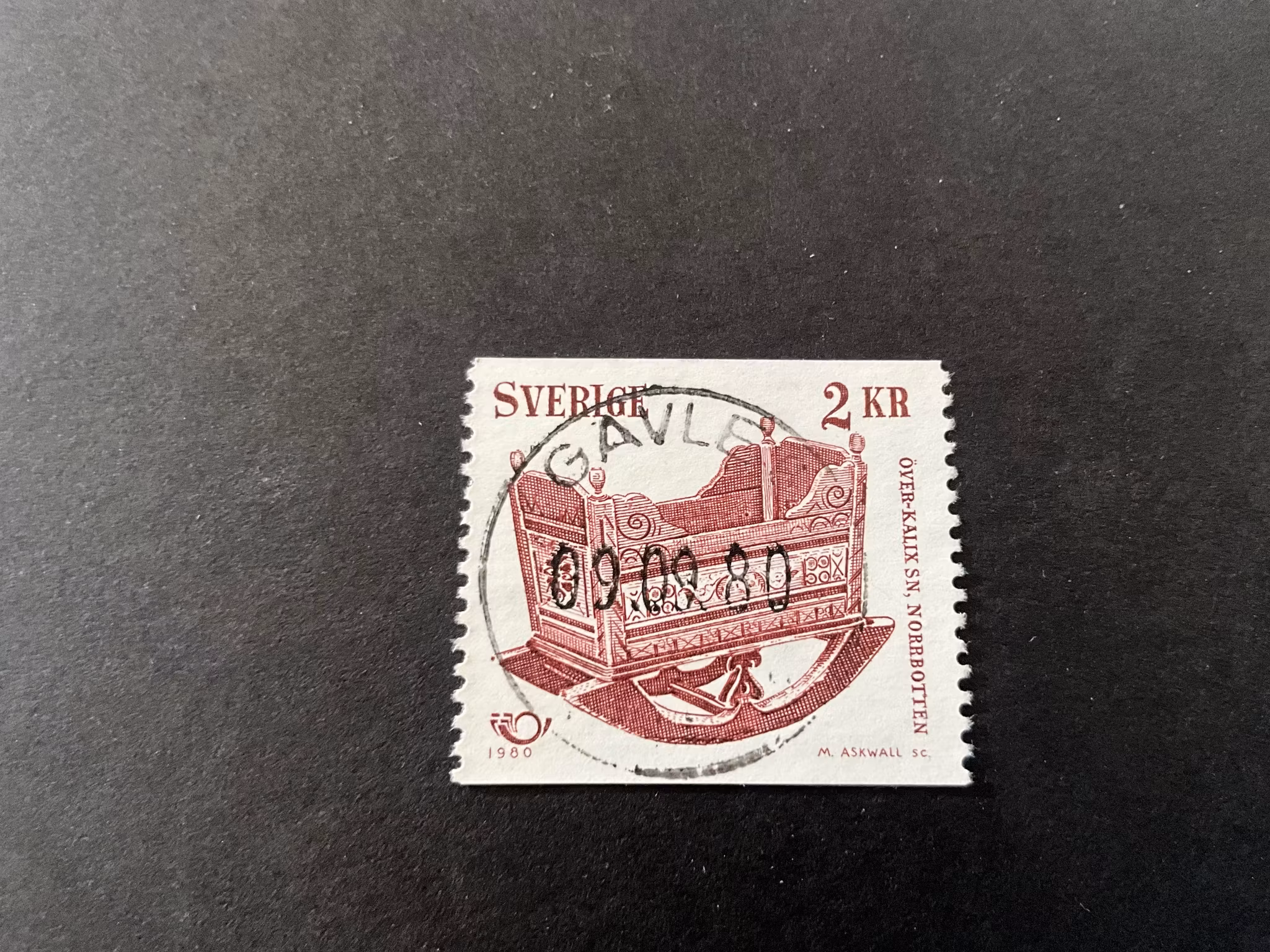 Norden V facit 1133 lyxstämplat GÄVLE 6, första dag
