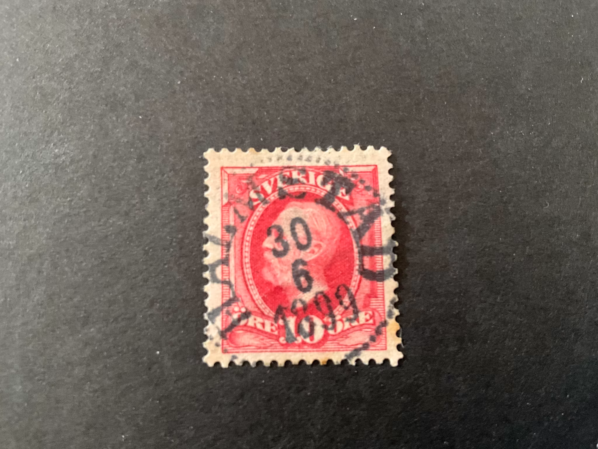 Oscar II facit 54 praktstämplat HALMSTAD