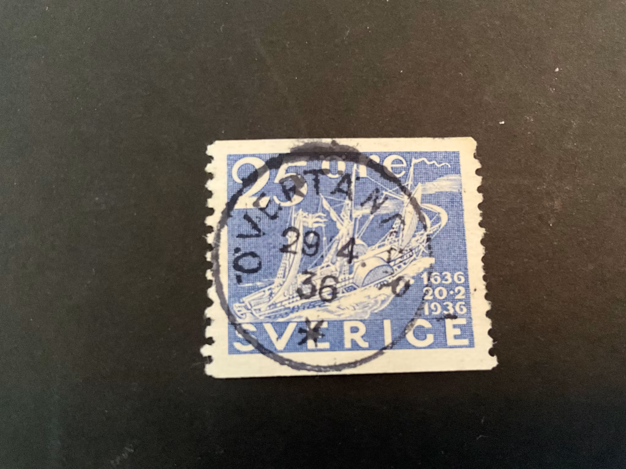 Postverket 300 år facit 250 praktstämplat ÖVERTÄNGER