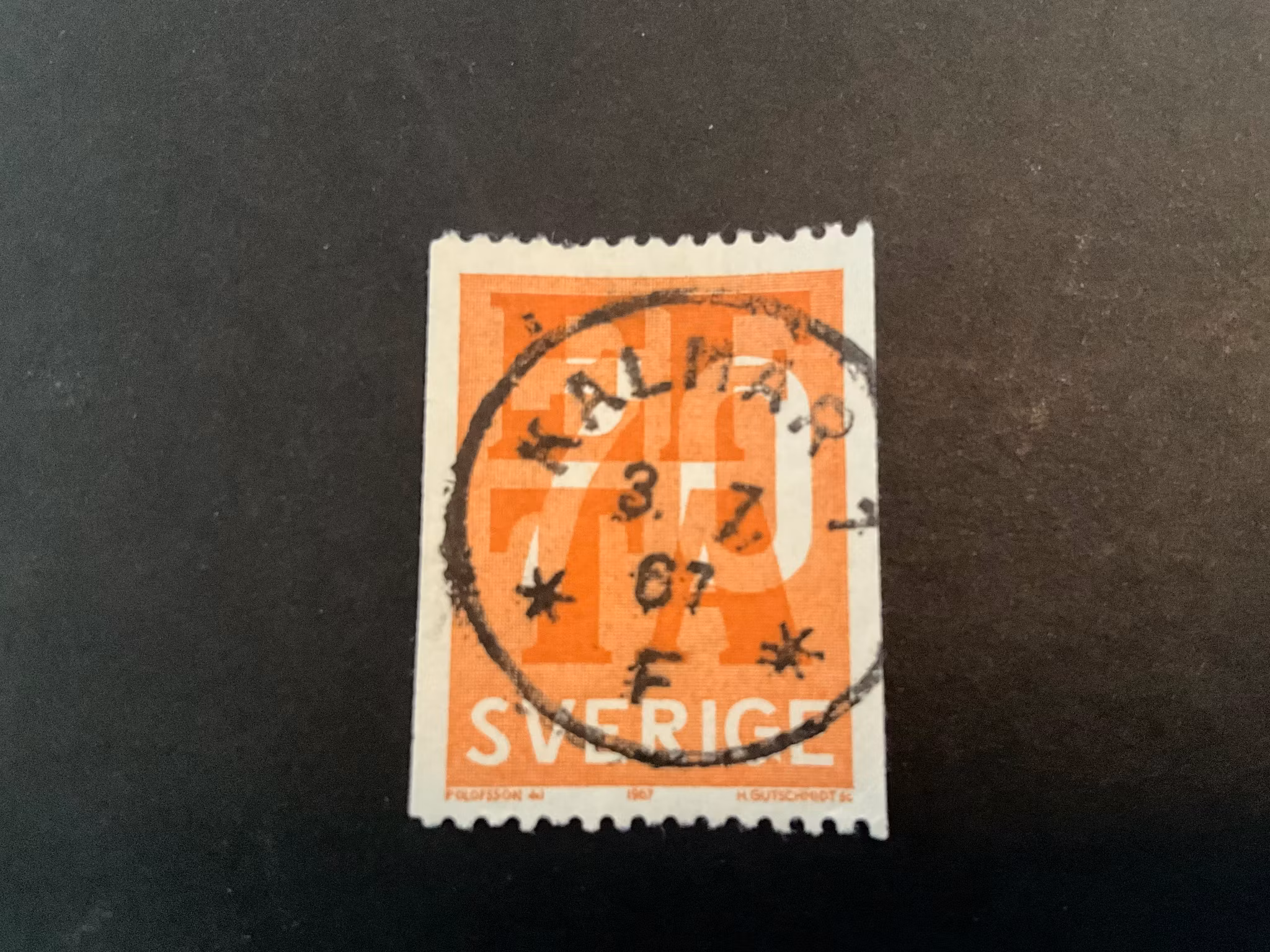 Efta facit 597 A praktstämplat KALMAR 1