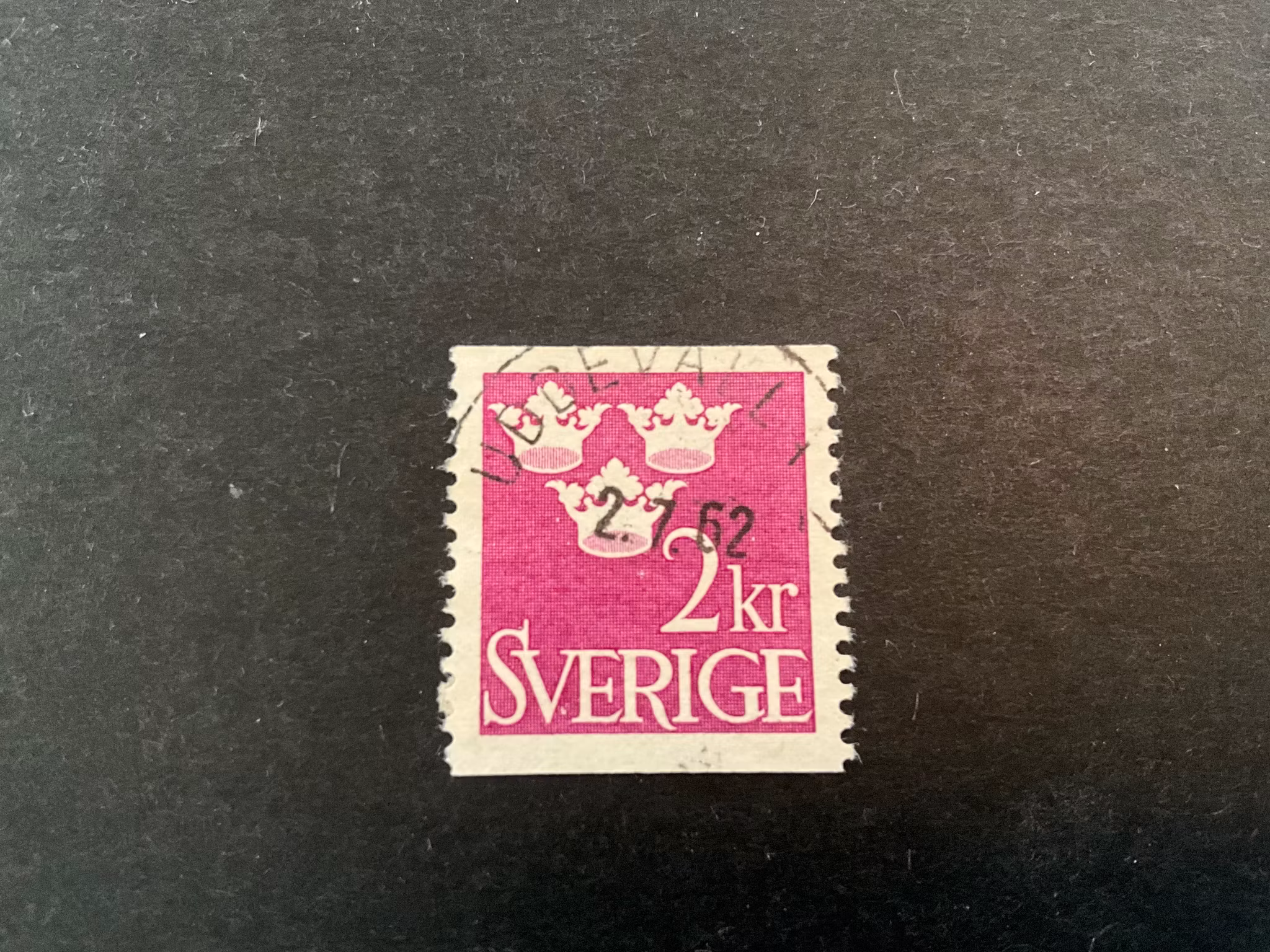 Tre kronor facit 308 praktstämplat UDDEVALLA 4