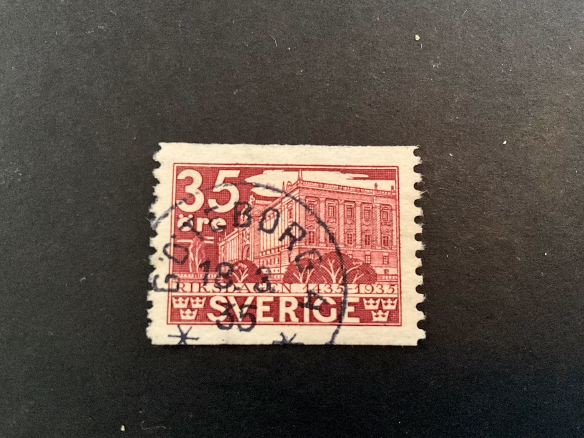 Riksdagen facit 244 praktstämplat GÖTEBORG 4