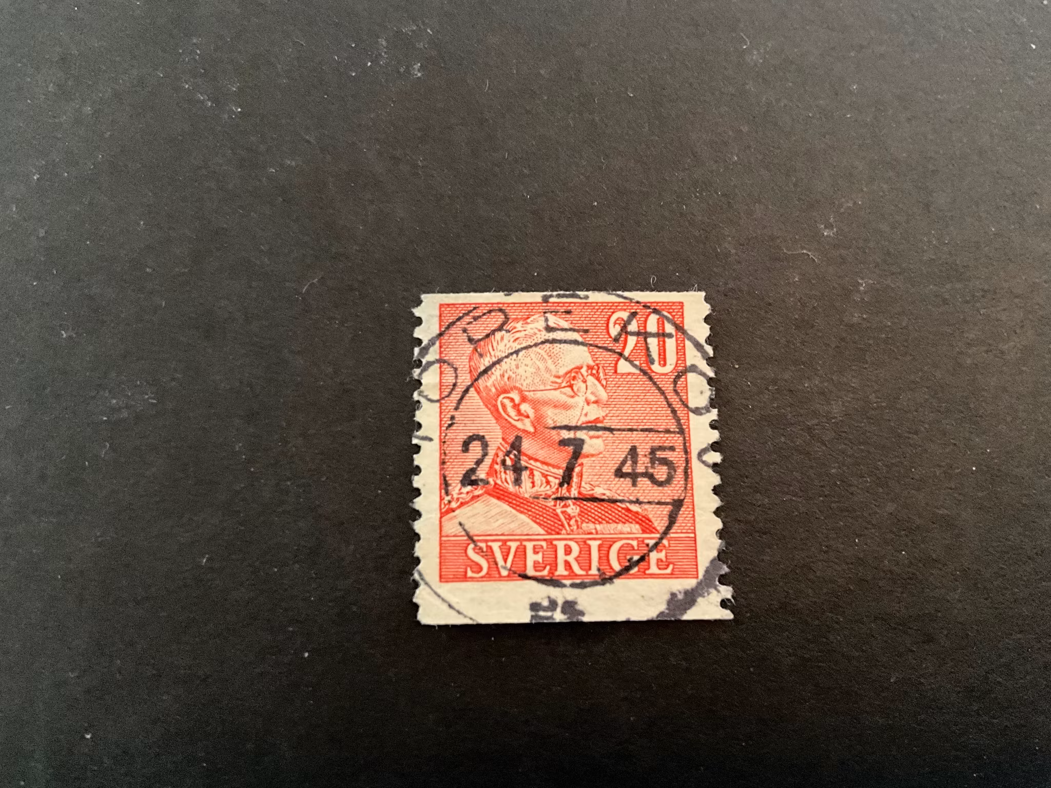 Gustaf V facit 276 A praktstämplat TOREKOV