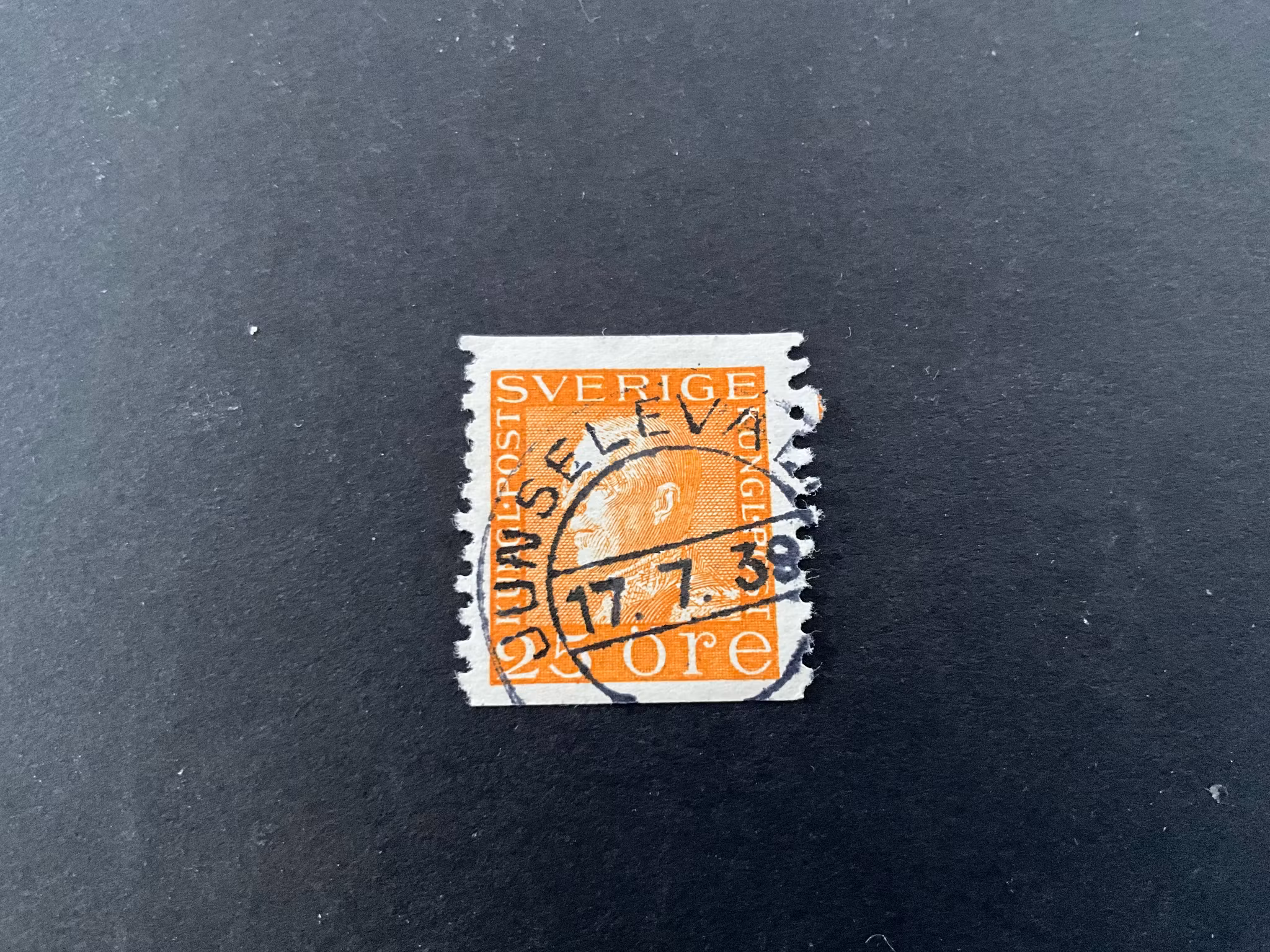 Gustaf V facit 184 praktstämplat JUNSELEVAL(LEN)