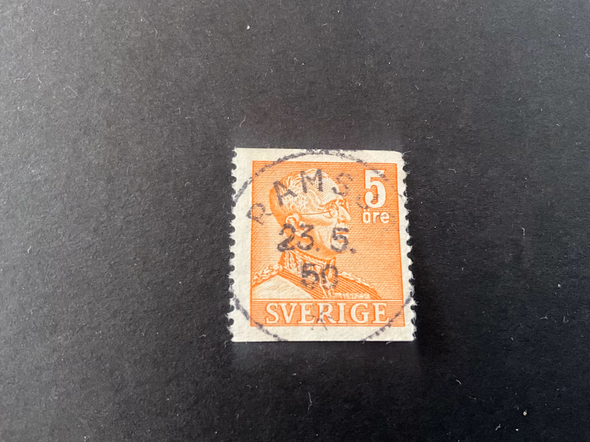 Gustaf V facit 272 praktstämplat RAMSJÖ