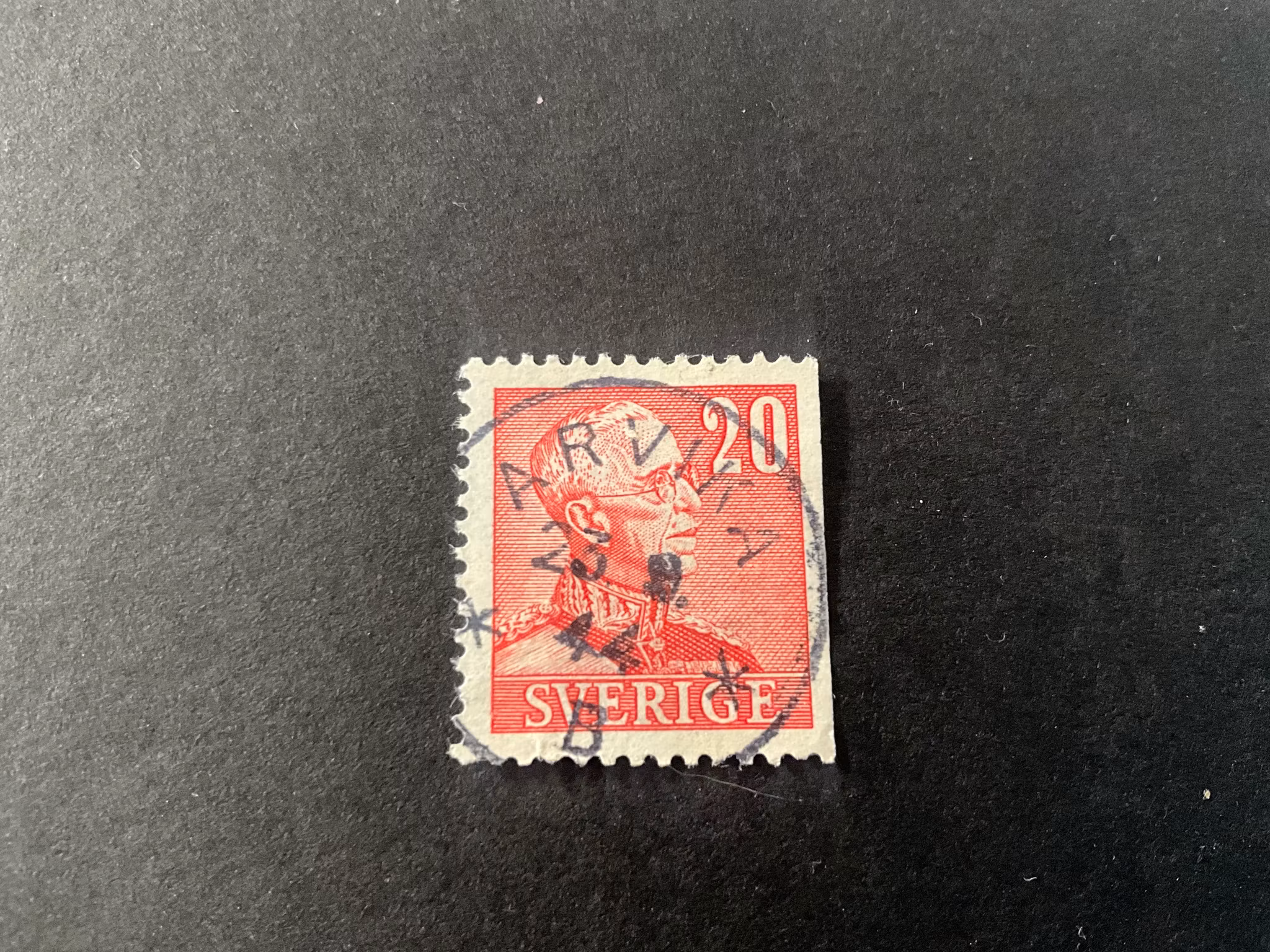Gustaf V facit 276 B2 praktstämplat ARVIKA