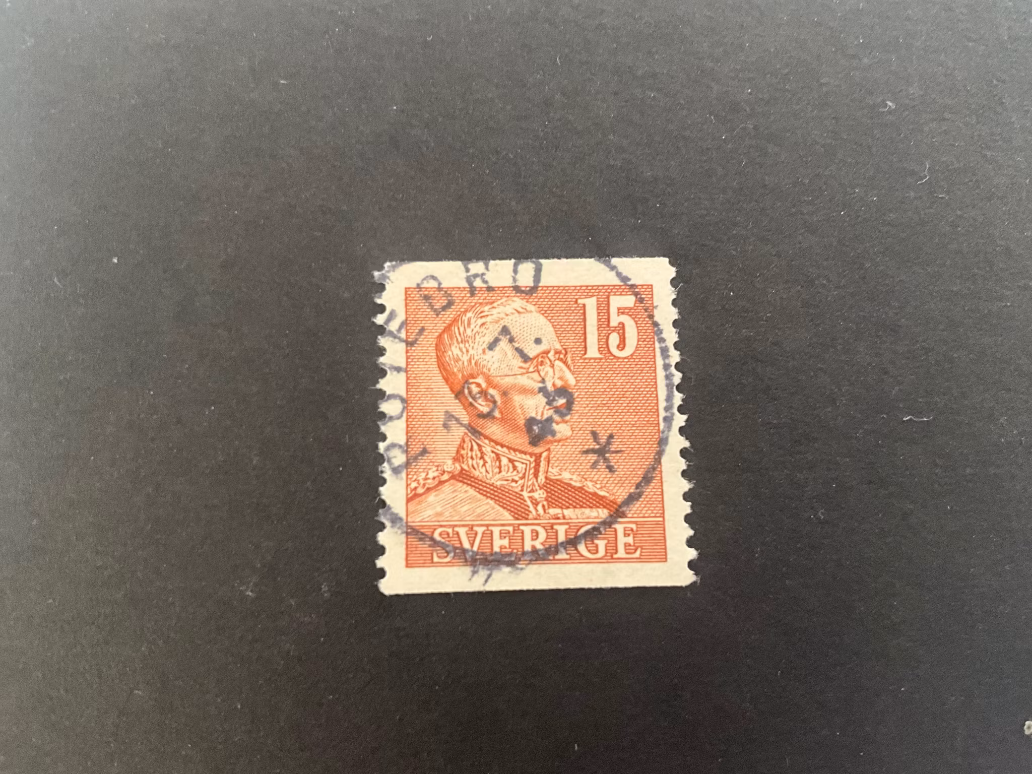 Gustaf V facit 275 A praktstämplat ROTEBRO