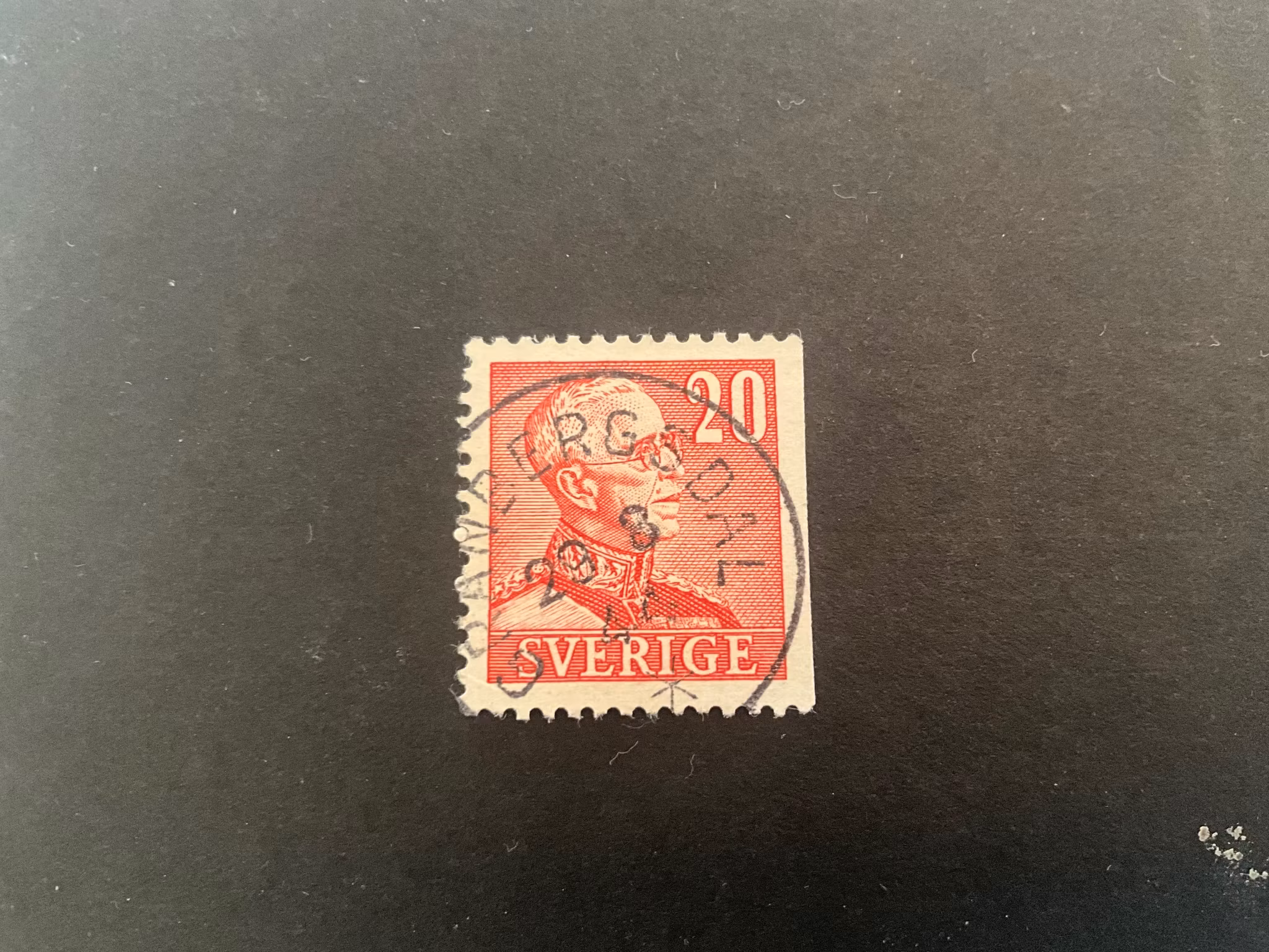 Gustaf V facit 276 B2 praktstämplat GRANBERGSDAL
