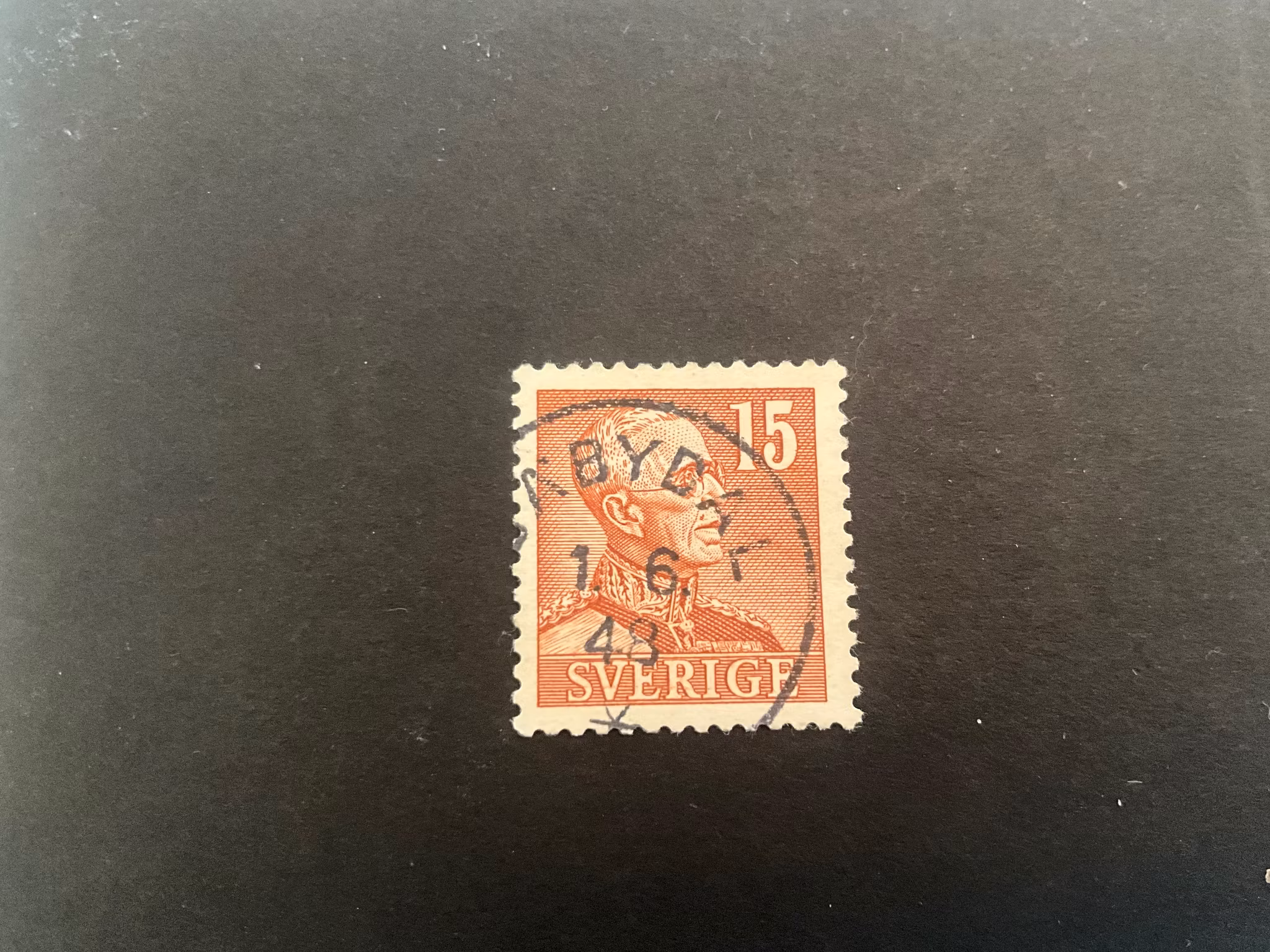 Gustaf V facit 275 C praktstämplat SÄBYDAL