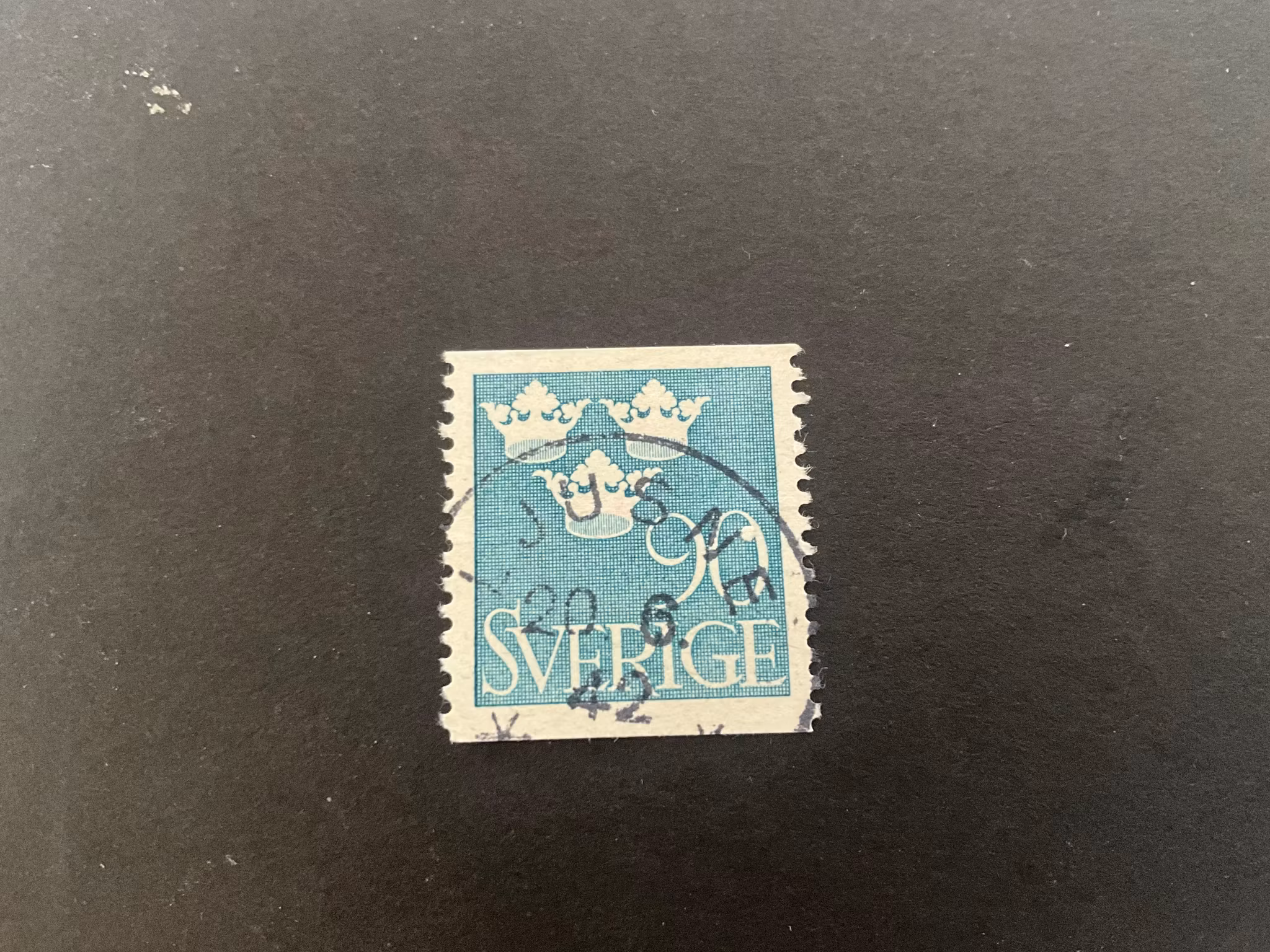 Tre kronor facit 293 praktstämplat LJUSNE