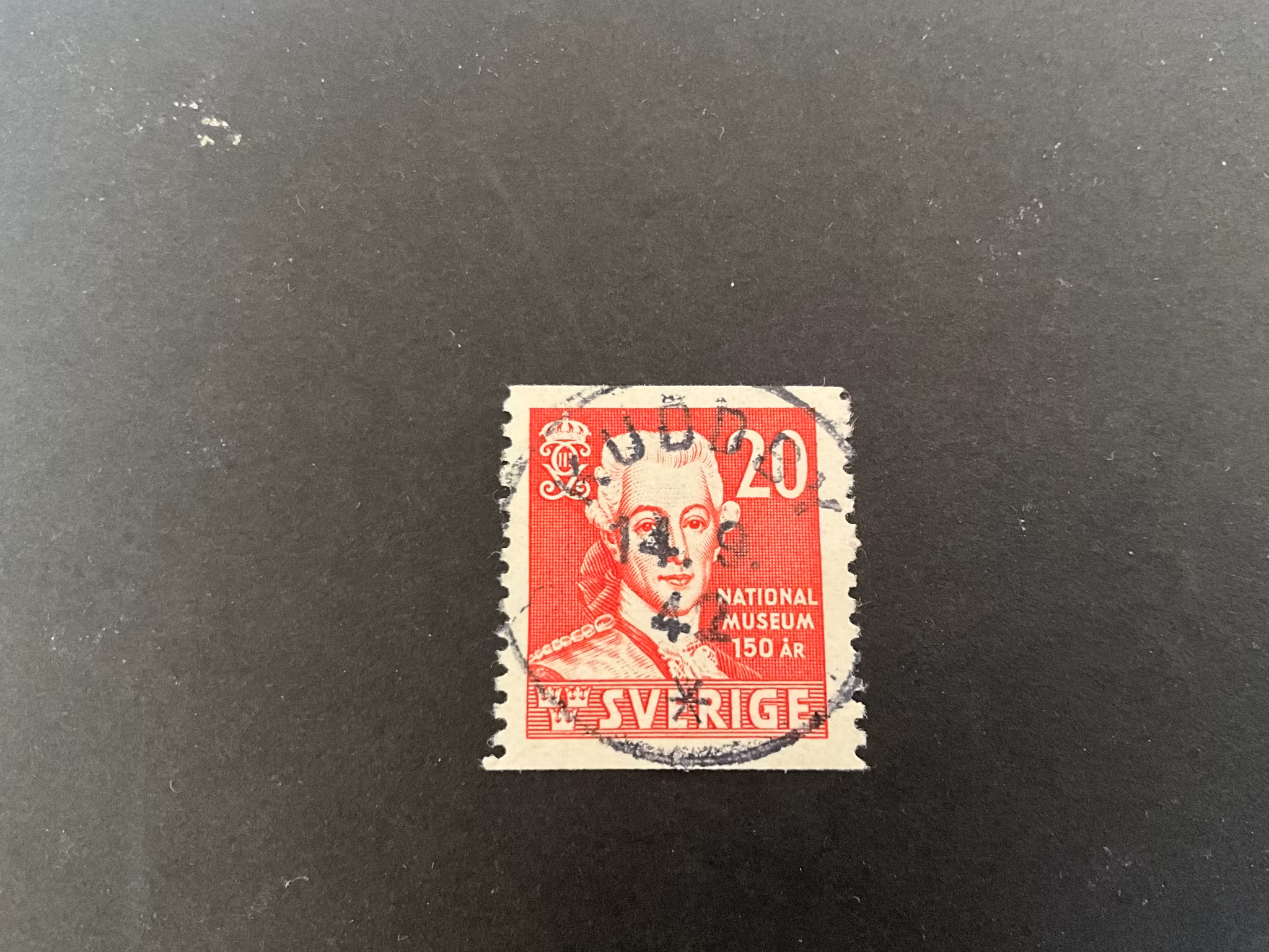 Nationalmuseum 150 år facit 338 A praktstämplat KUDDBY