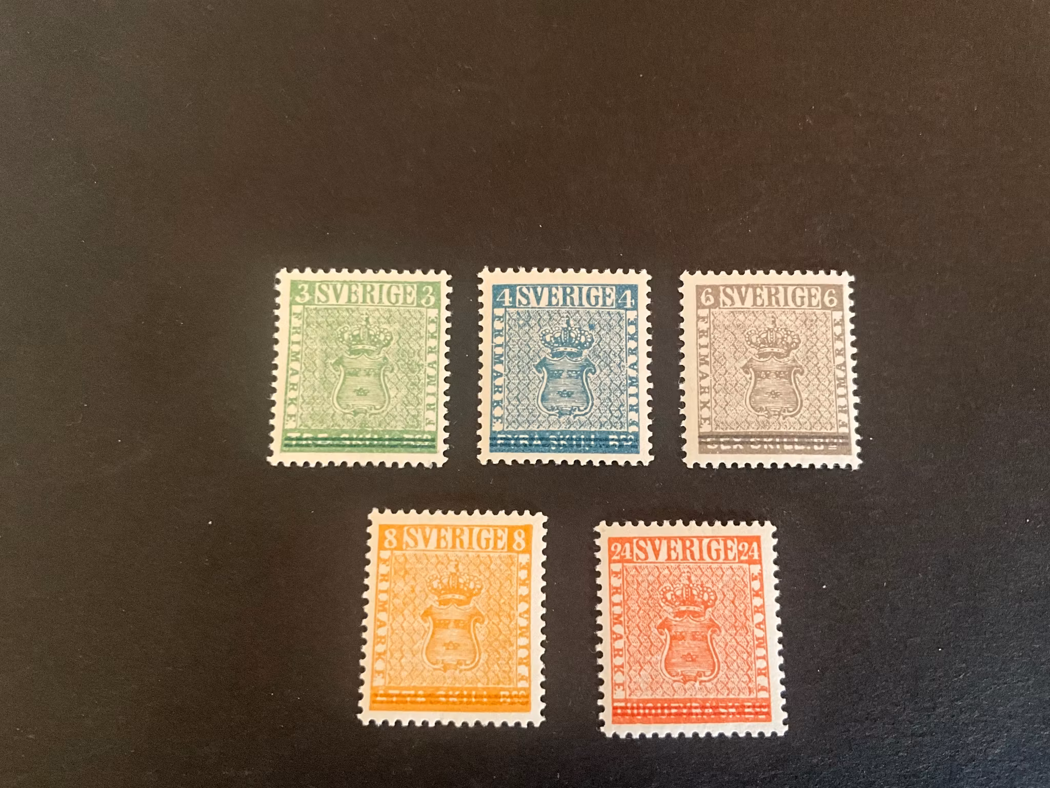 Stockholmia 55 facit 471-475 postfrisk serie