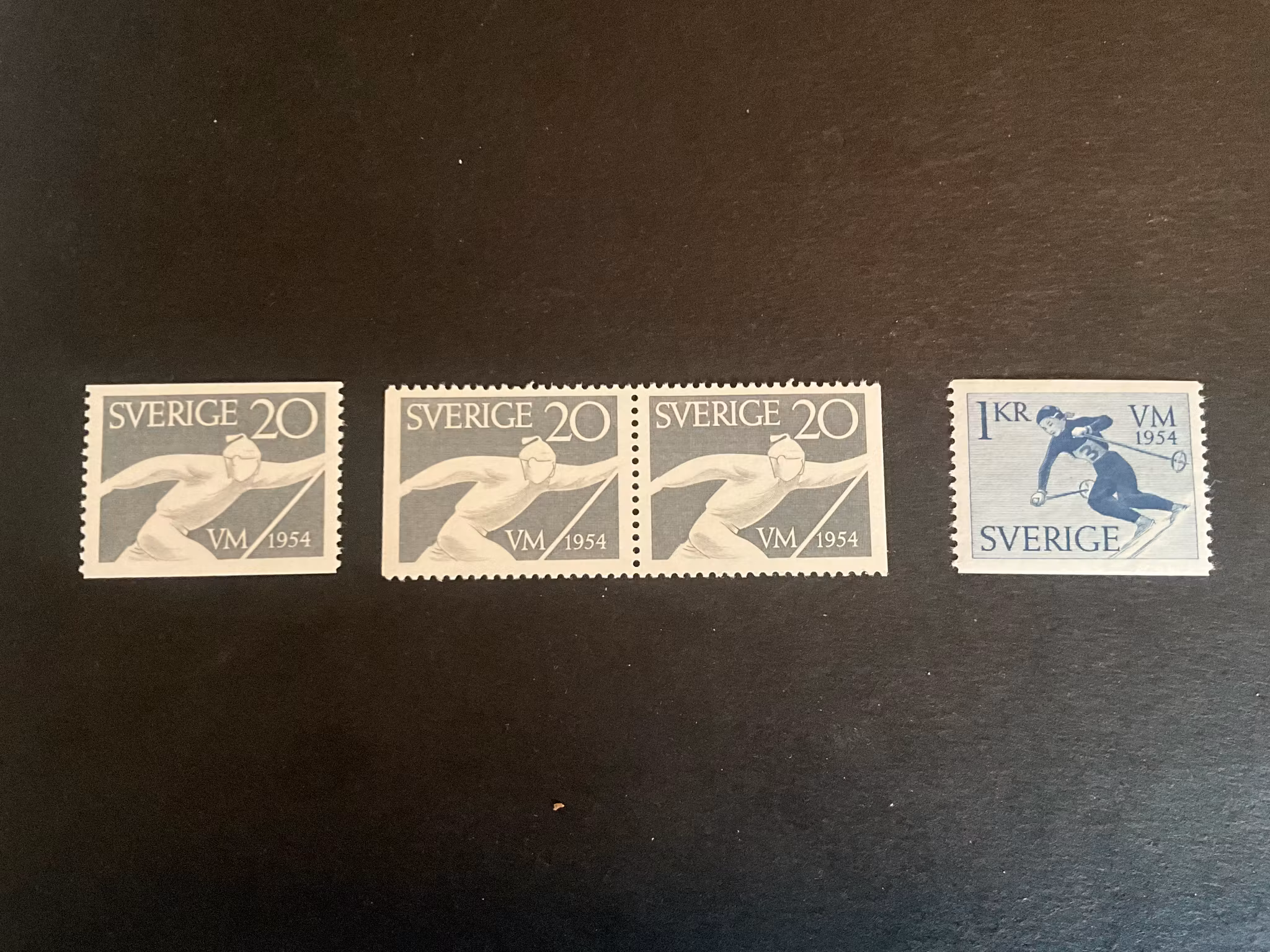 VM på skidor facit 454-455 postfrisk serie
