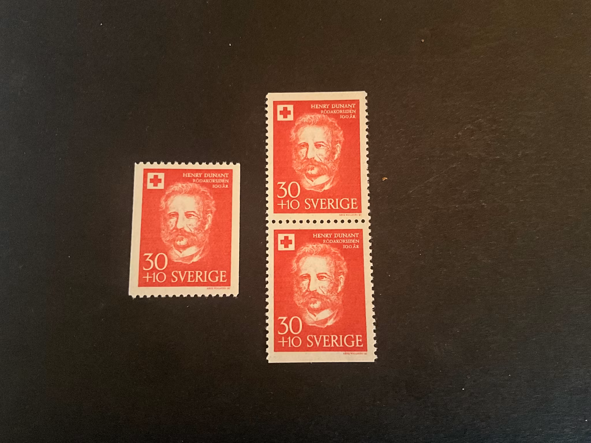 Röda korsidén 100 år facit 502 A, BB postfrisk serie