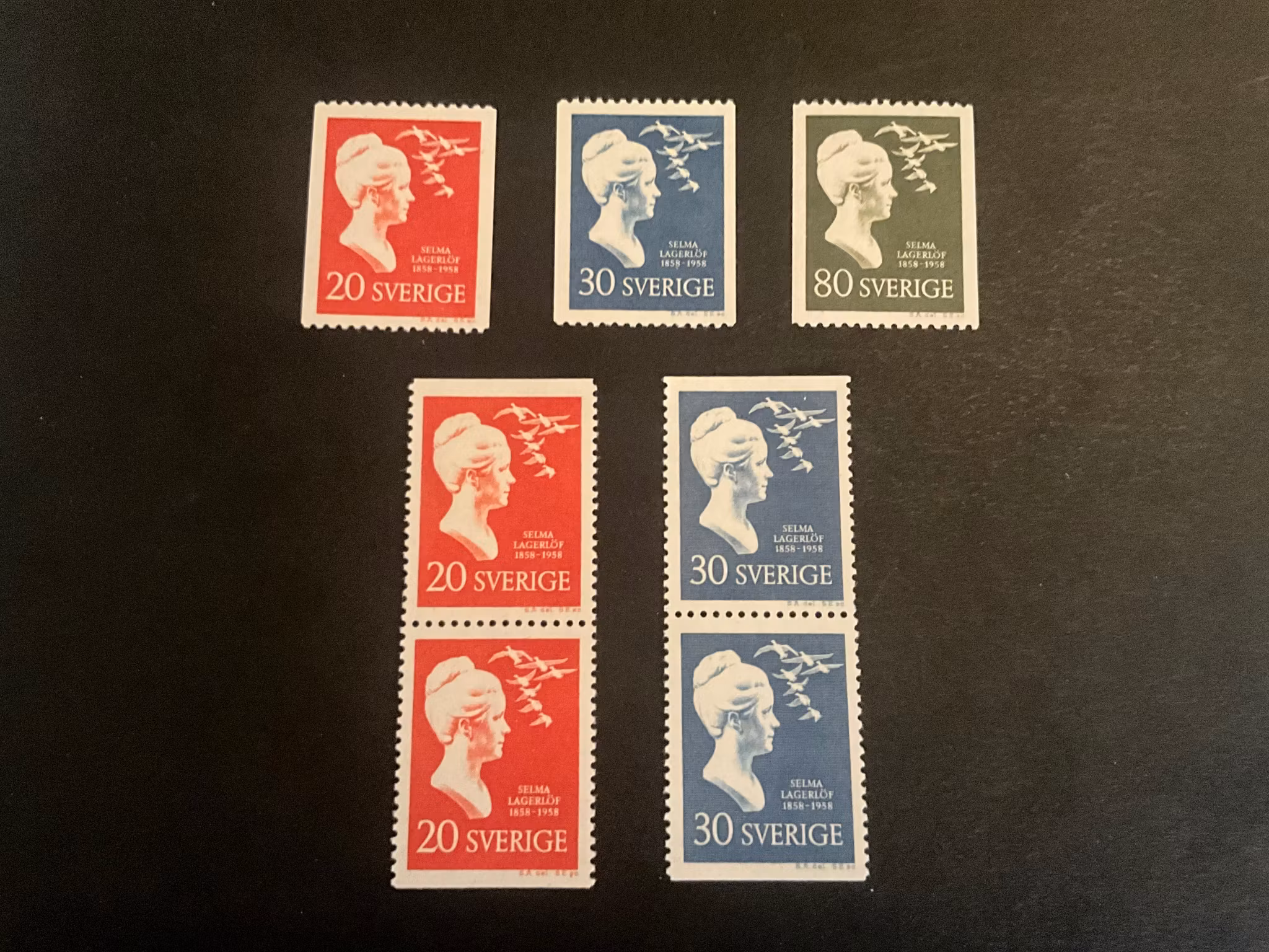 Selma Lagerlöf facit 497-499 postfrisk serie