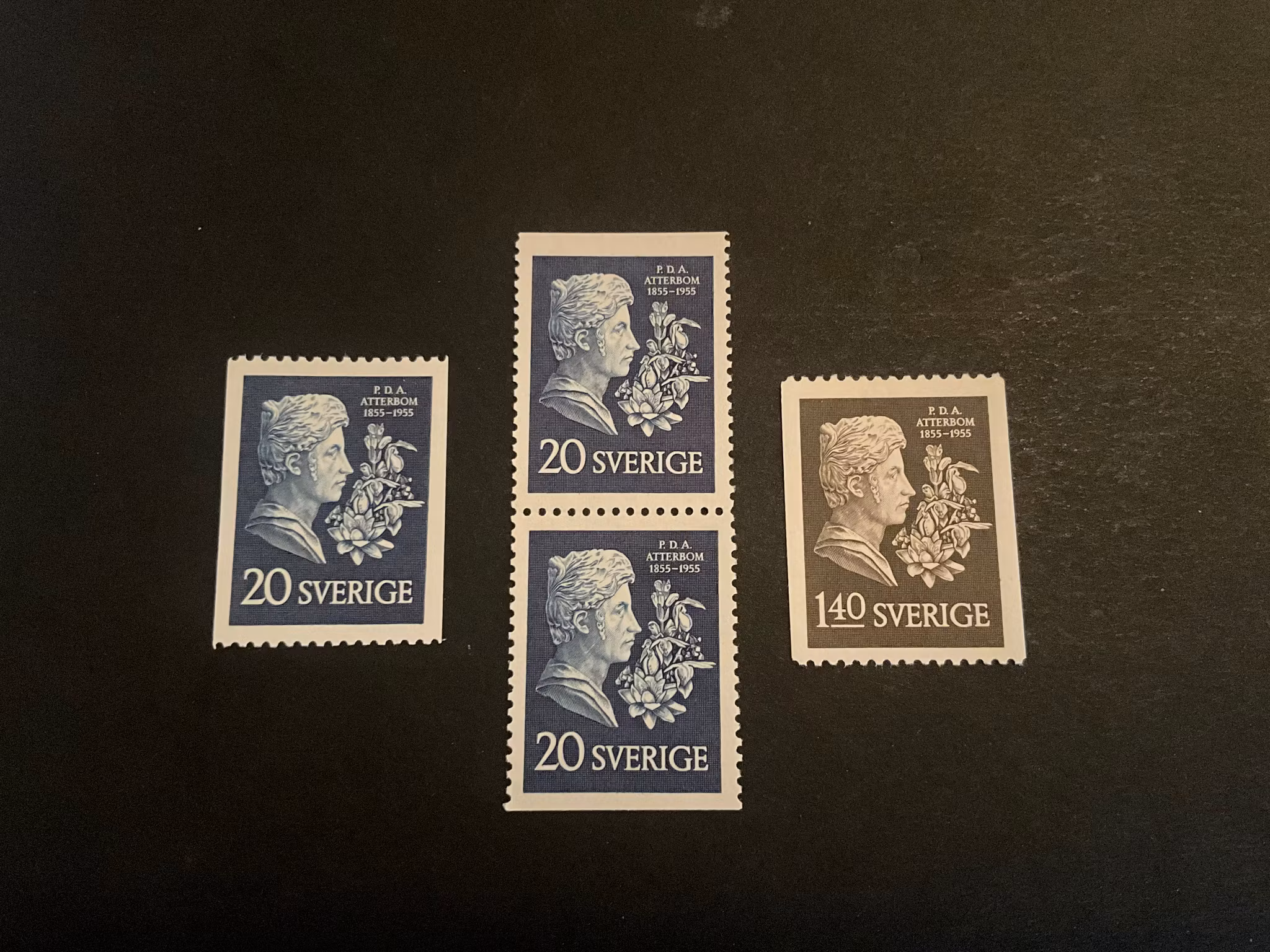 Atterbom facit 476-477 postfrisk serie