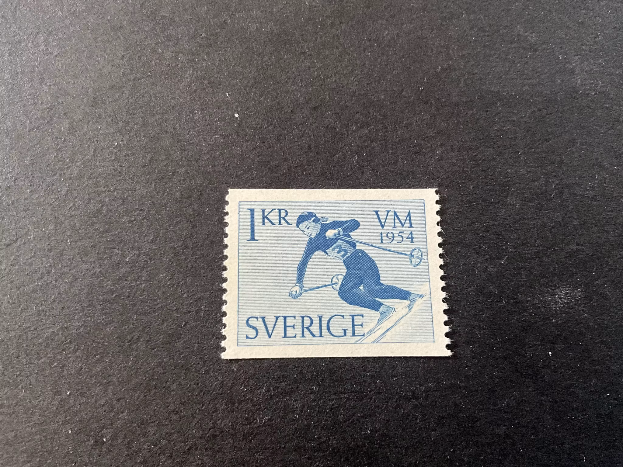 VM på skidor facit 455 postfriskt märke